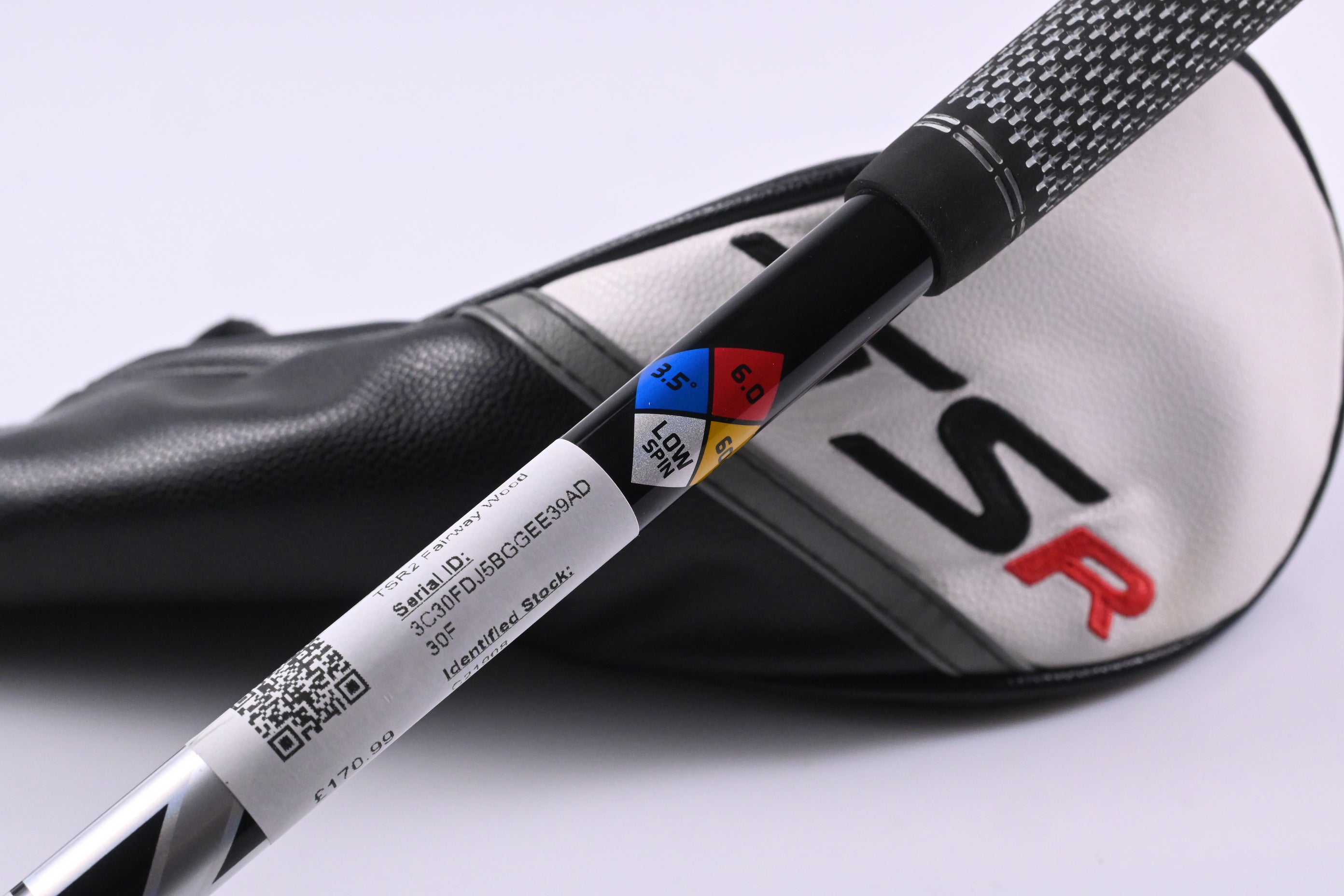 Left Hand Titleist TSR2 #3 Wood / 15 Degree / Stiff Flex HZRDUS Black 60 Shaft