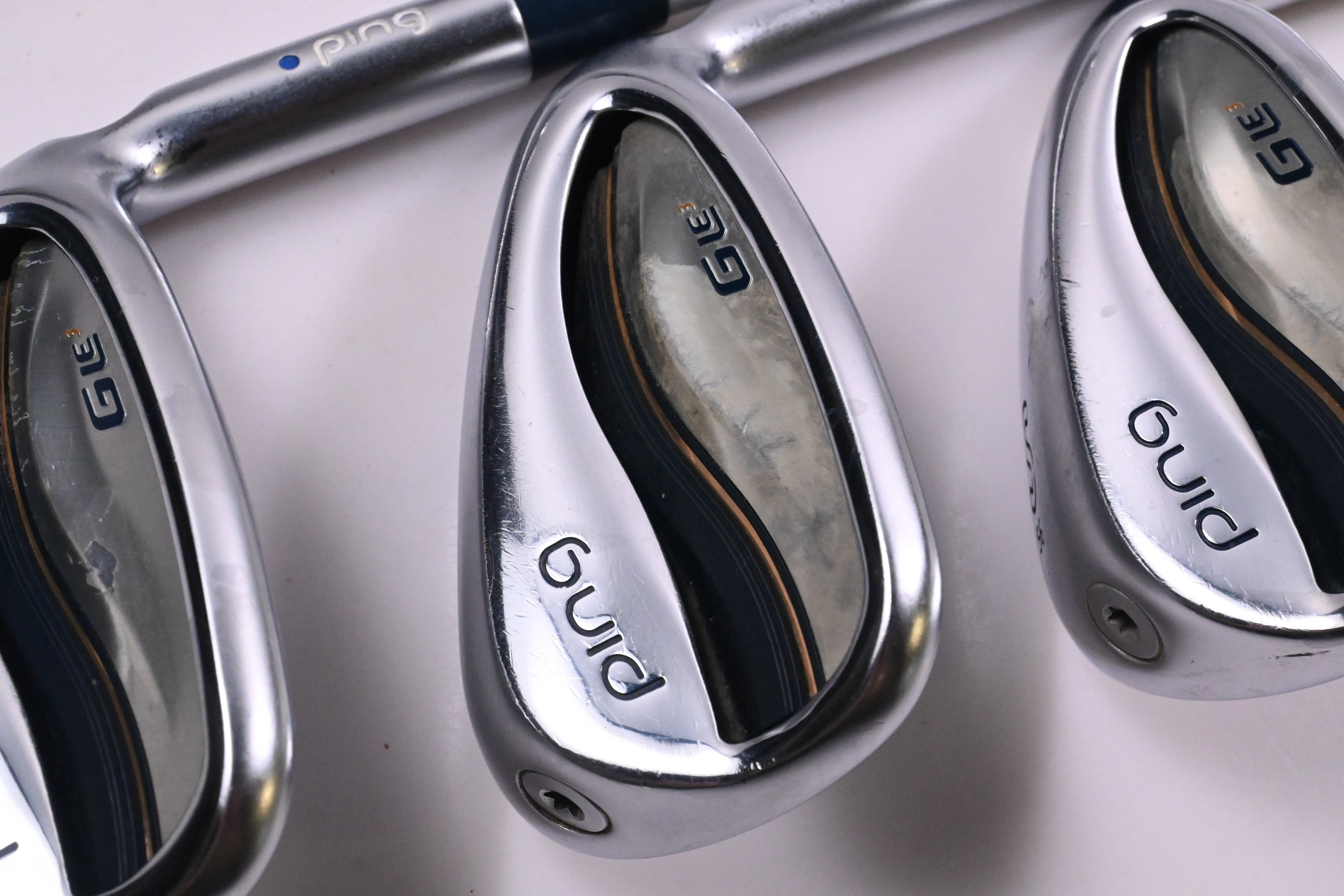 Ladies Ping G Le3 Irons/ 8-PW+GW+SW / Blue Dot / Ladies Flex Ping ULT250 Shafts