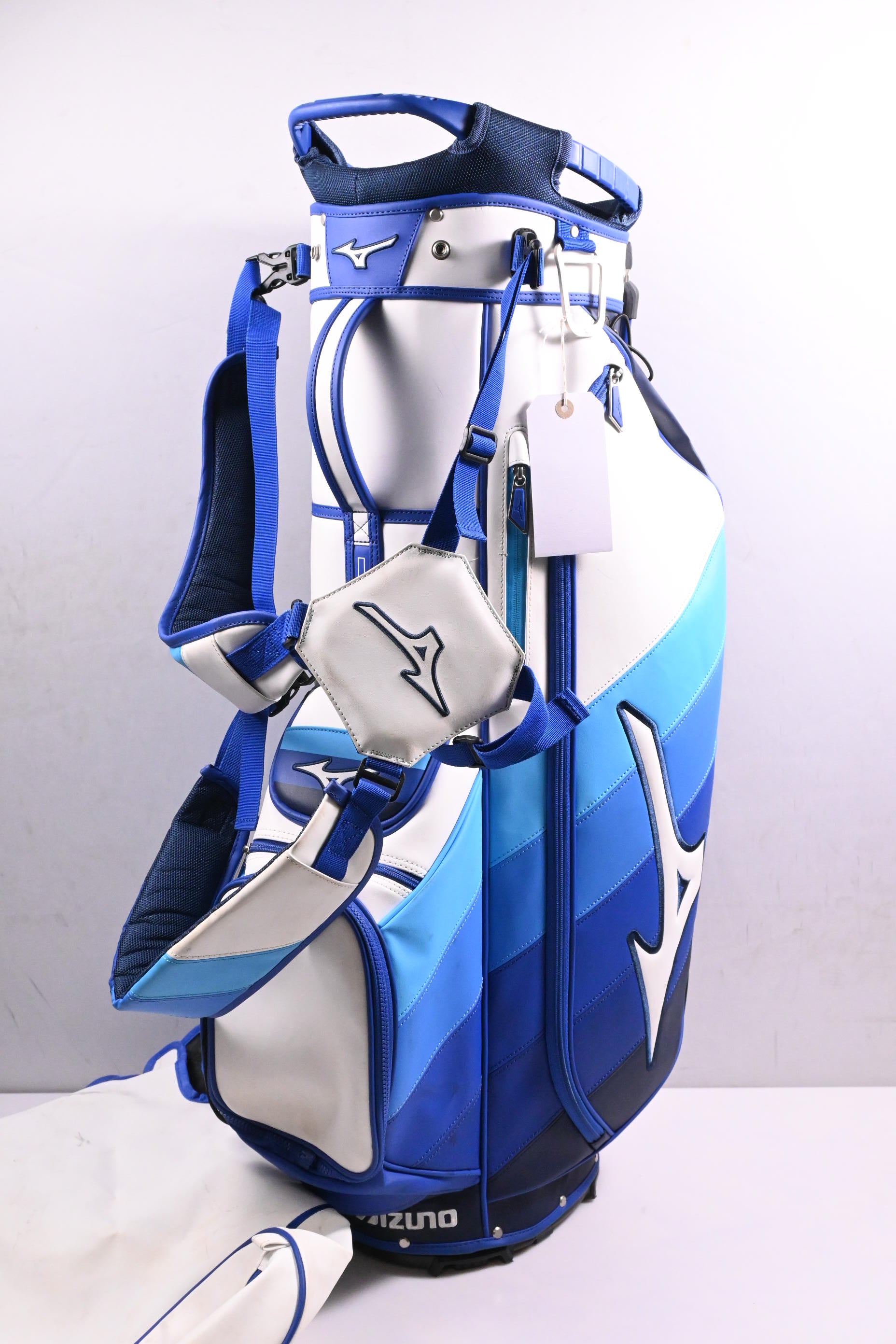Mizuno Tour Stand Bag / 5-Way Divider / Blue, White