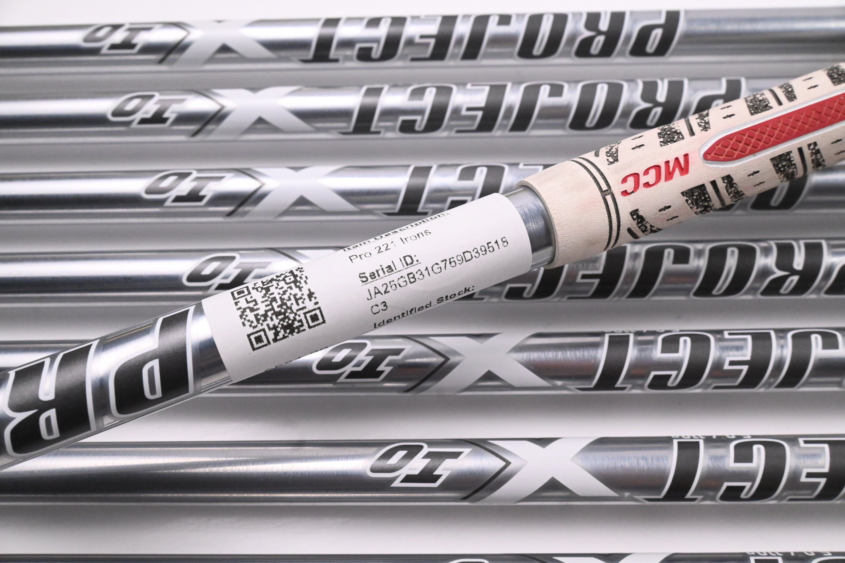 Mizuno Pro 221 Irons / 3-PW / Stiff Flex Project X IO 110 Shafts