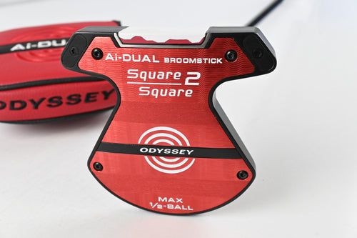 Odyssey Square 2 Square Tri-Hot Max 1/2 Ball Broomstick Putter / 46 Inch