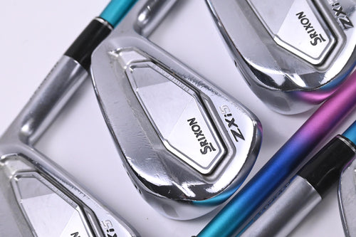Srixon ZXi5 Irons / 5-PW+AW / Stiff Flex Autoflex 505 SF Rainbow Shafts