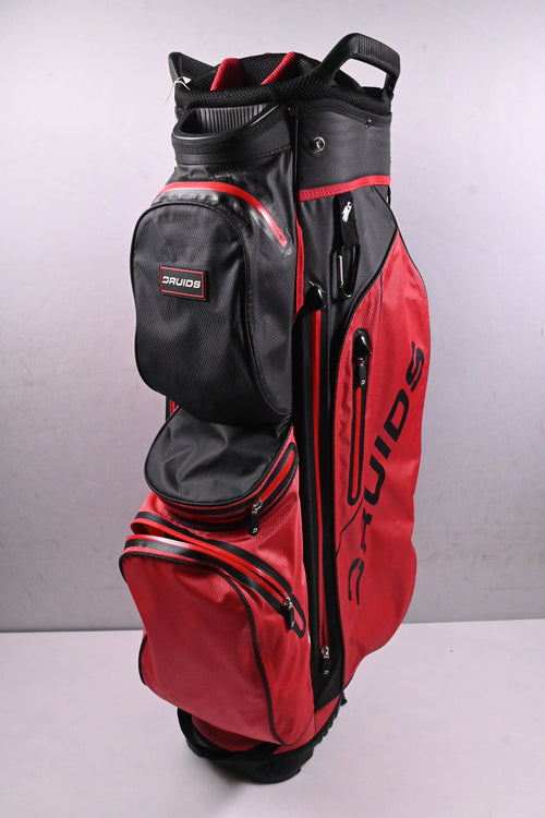 Druids Ever Dri Cart Bag / 14-Way Divider / Red, Black