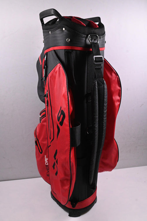 Druids Ever Dri Cart Bag / 14-Way Divider / Red, Black