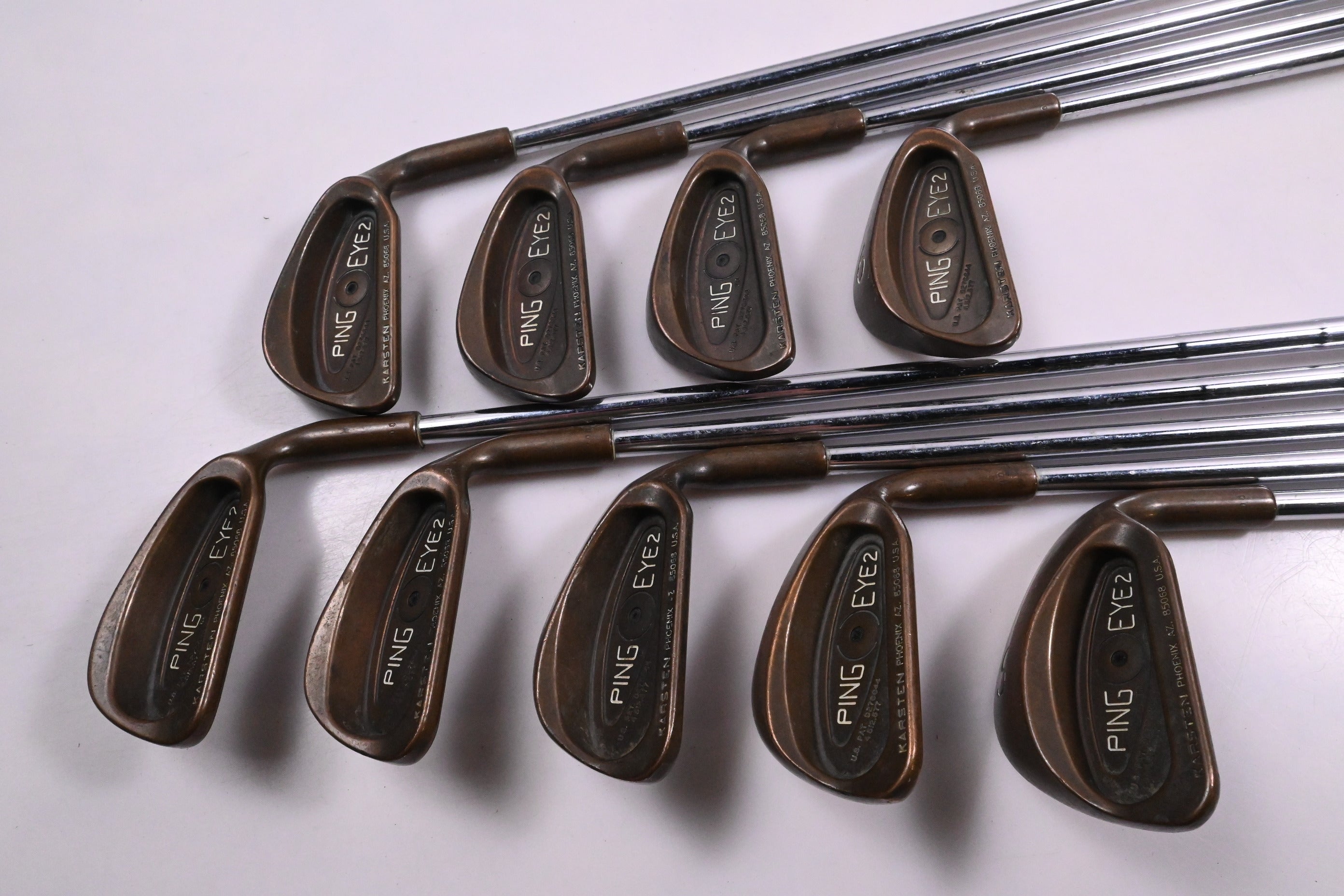 Ping Eye 2 BeCu Irons / 3-PW+SW / Black Dot / Stiff Flex Ping JZ Shafts