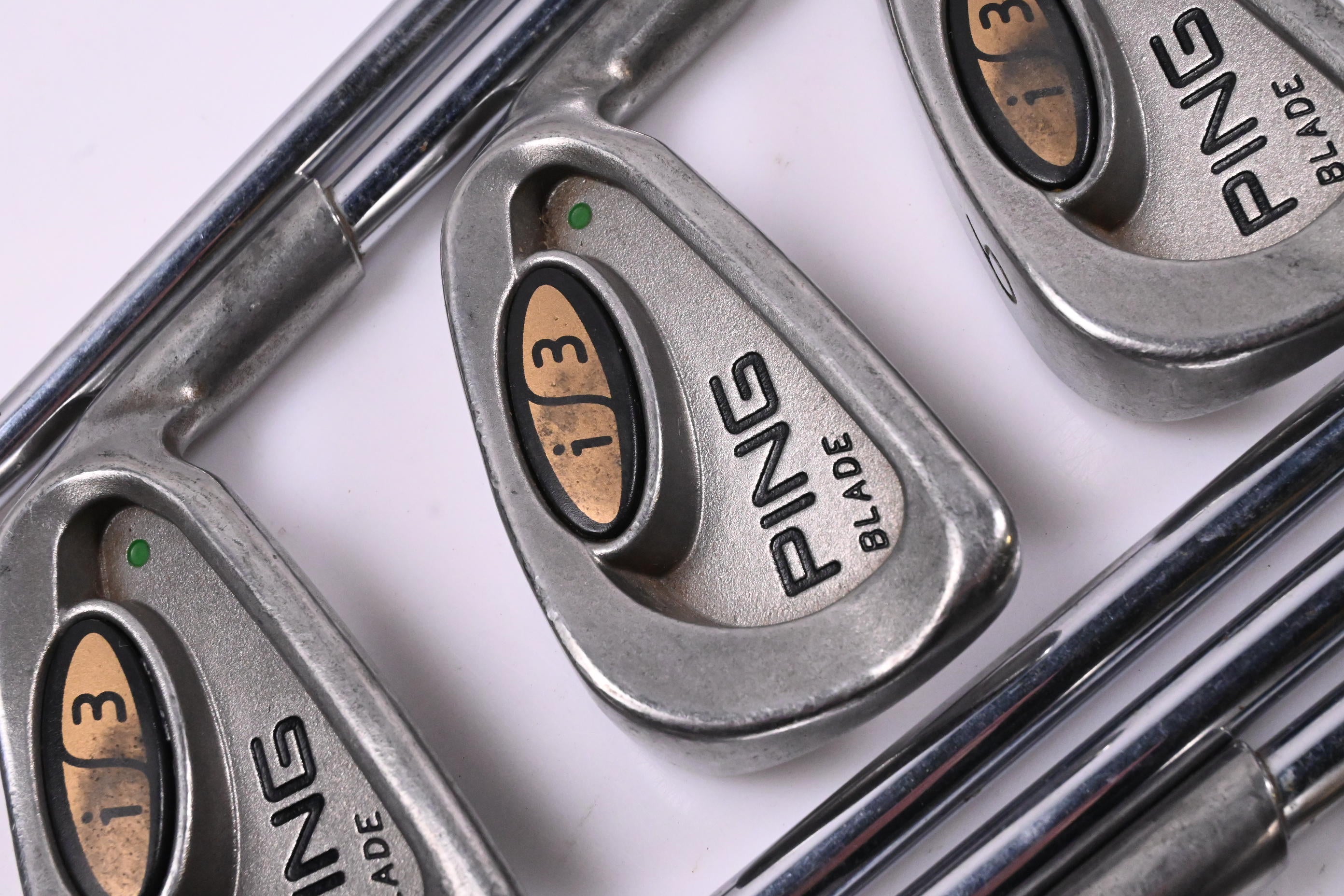 Ping i3 Irons / 3-PW+SW / Green Dot / Stiff Flex Ping JZ Shafts