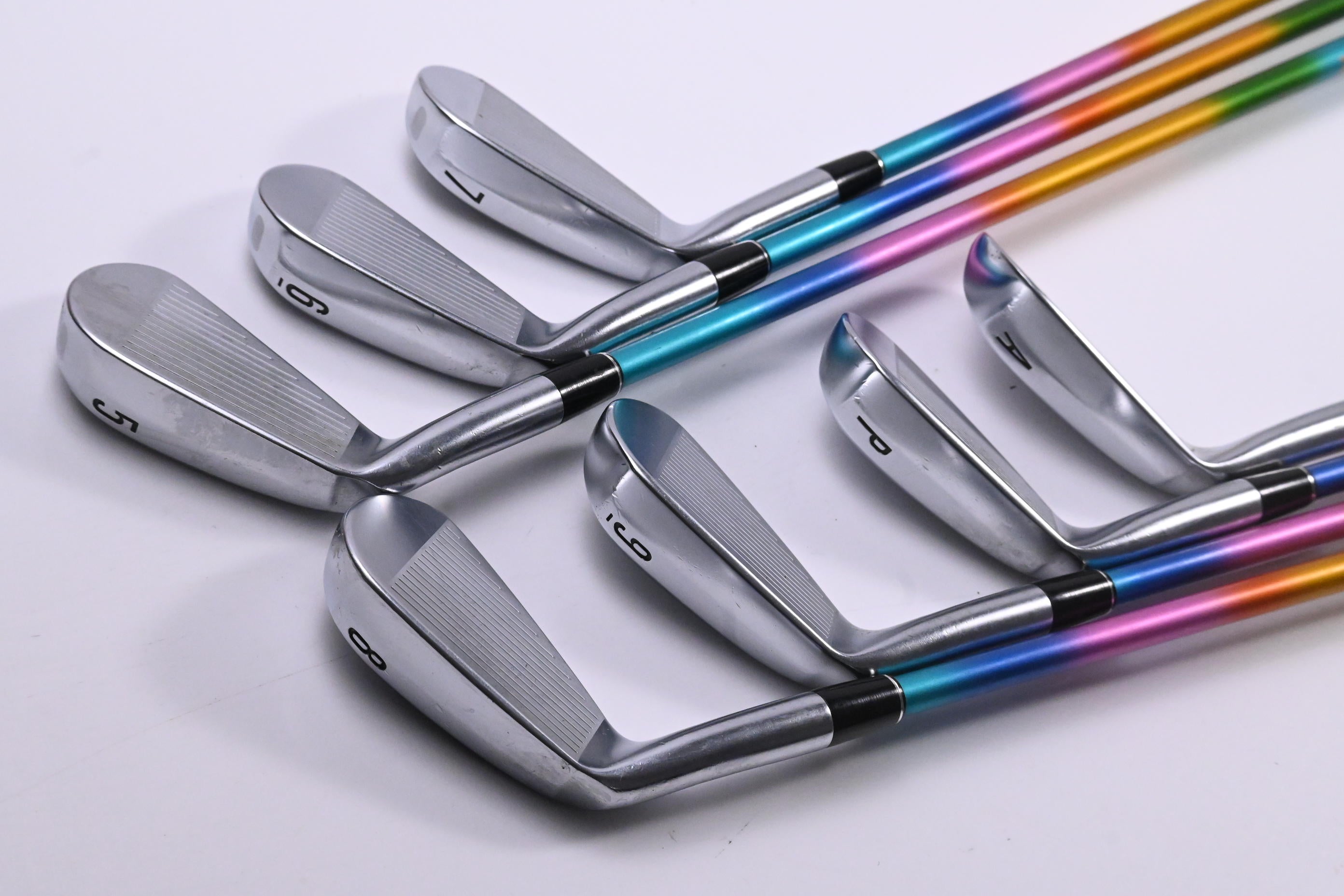 Srixon ZXi5 Irons / 5-PW+AW / Stiff Flex Autoflex 505 SF Rainbow Shafts