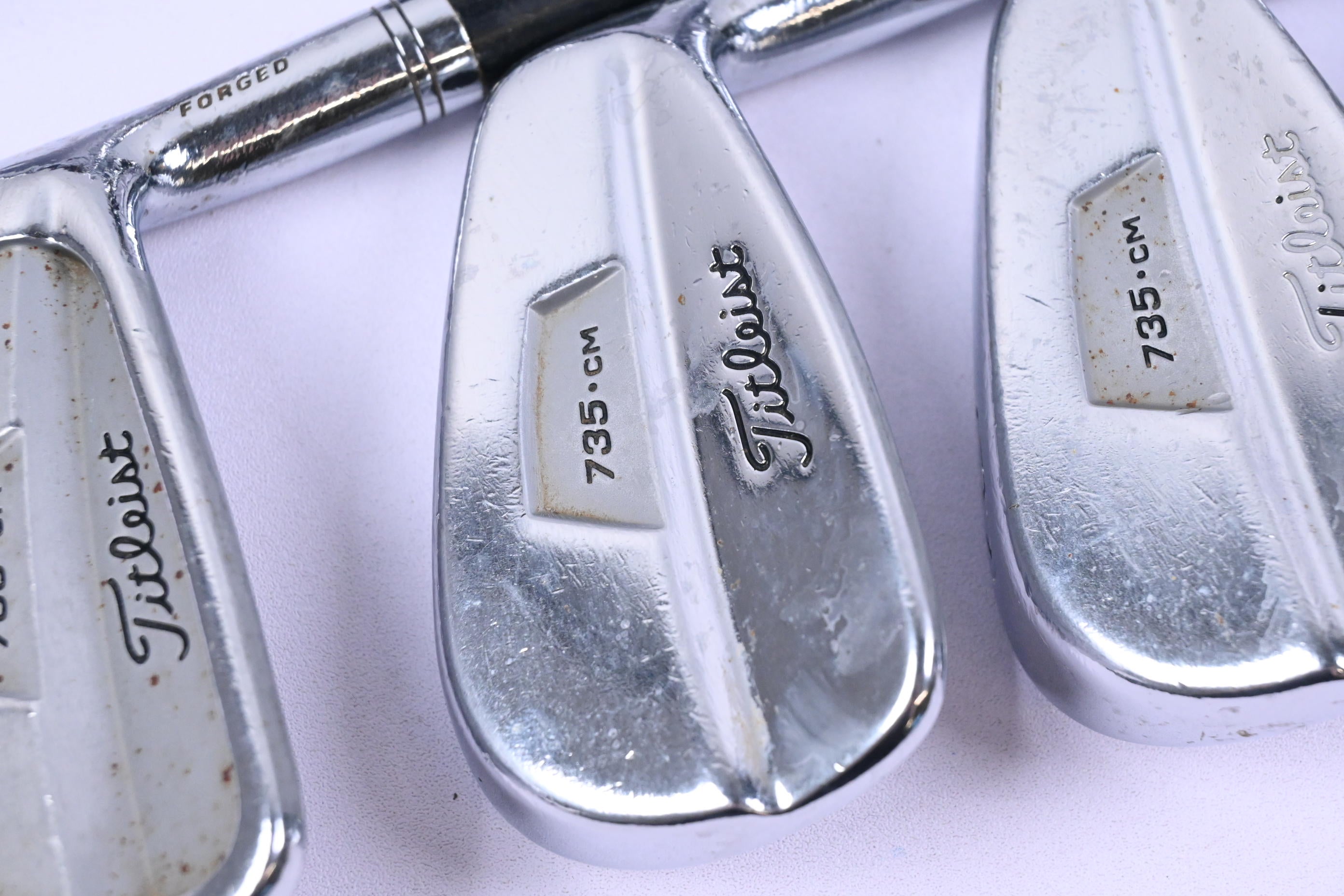 Titleist 735.CM Irons / 3-PW / Stiff Flex Dynamic Gold S300 Shafts