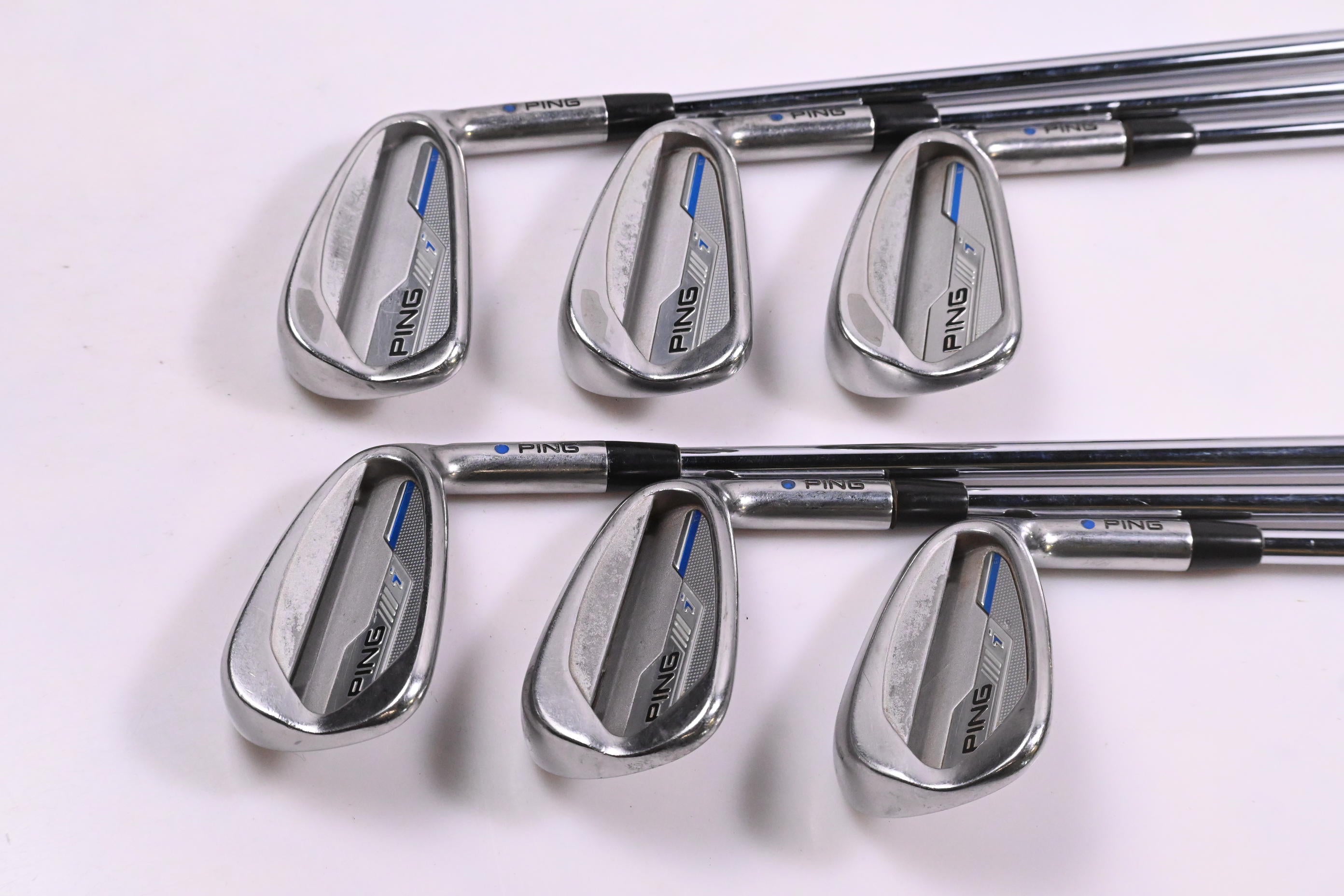 Ping i-Series E1 Irons / 5-PW / Blue Dot / Regular Flex Project X Shafts