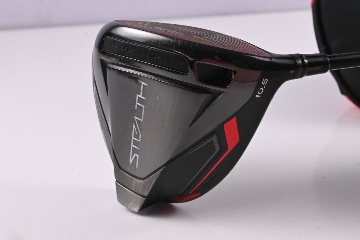 Taylormade Stealth Driver / 10.5 Degree / Stiff Flex HZRDUS Smoke RDX Red 60