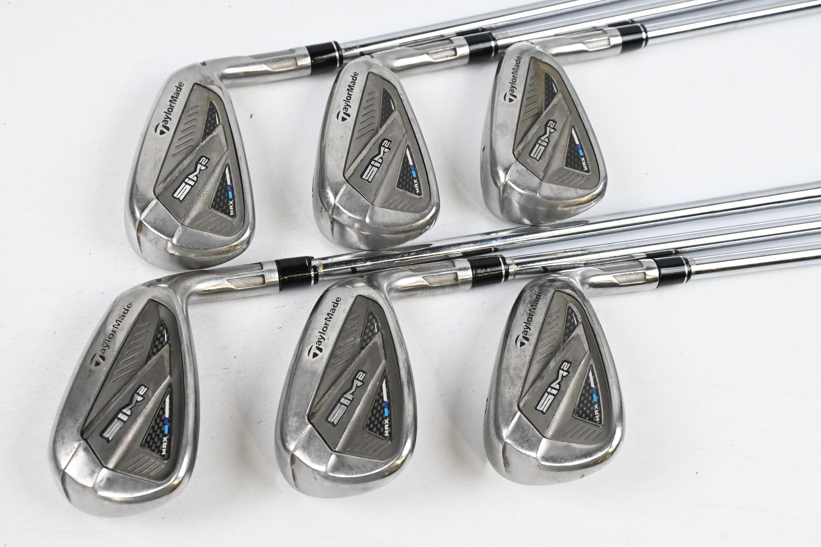 Taylormade SIM2 Max Irons / 5-PW / Stiff Flex KBS MAX MT 85 Shafts