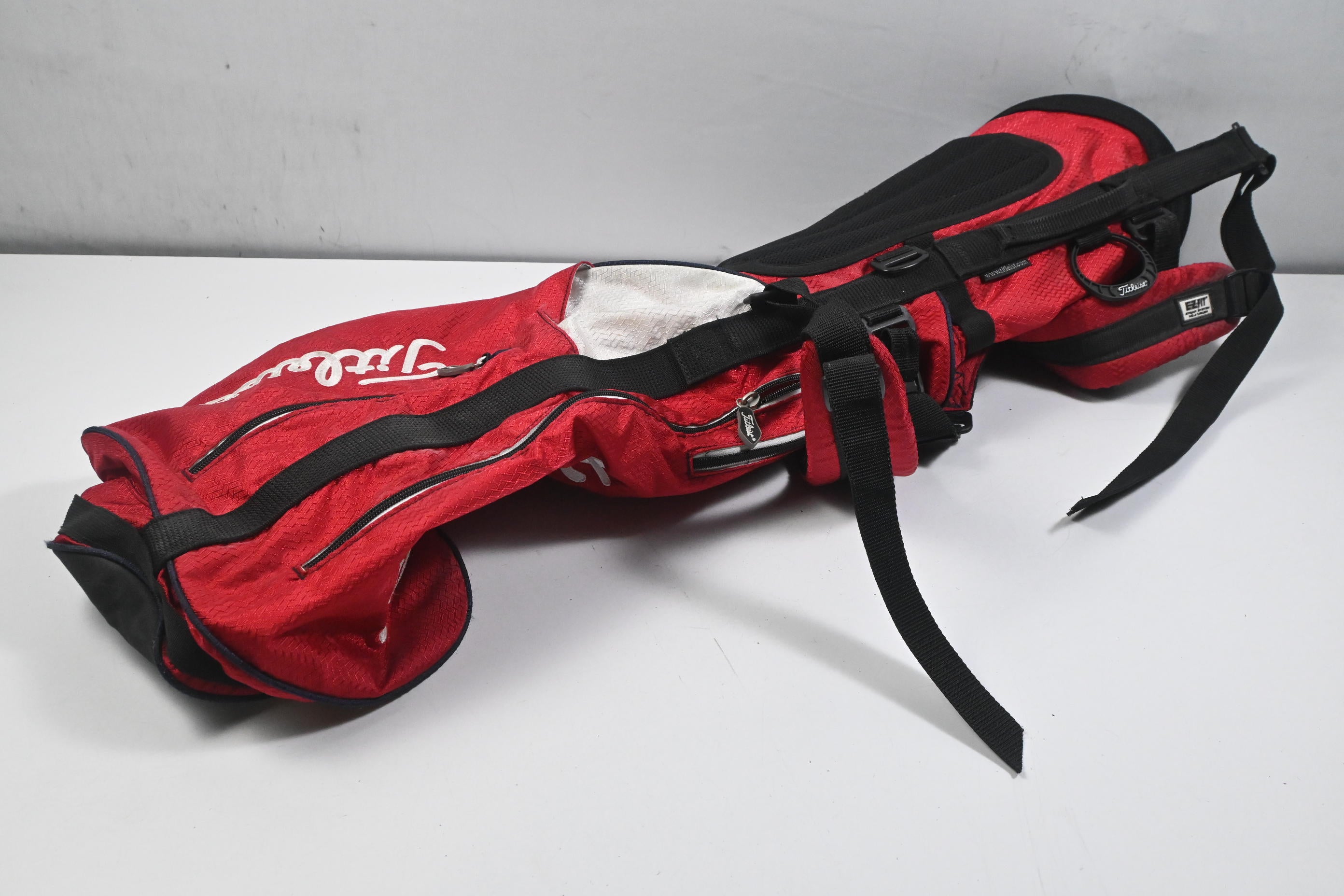 Titleist Pencil Bag / 2-Way Divider / Red & White