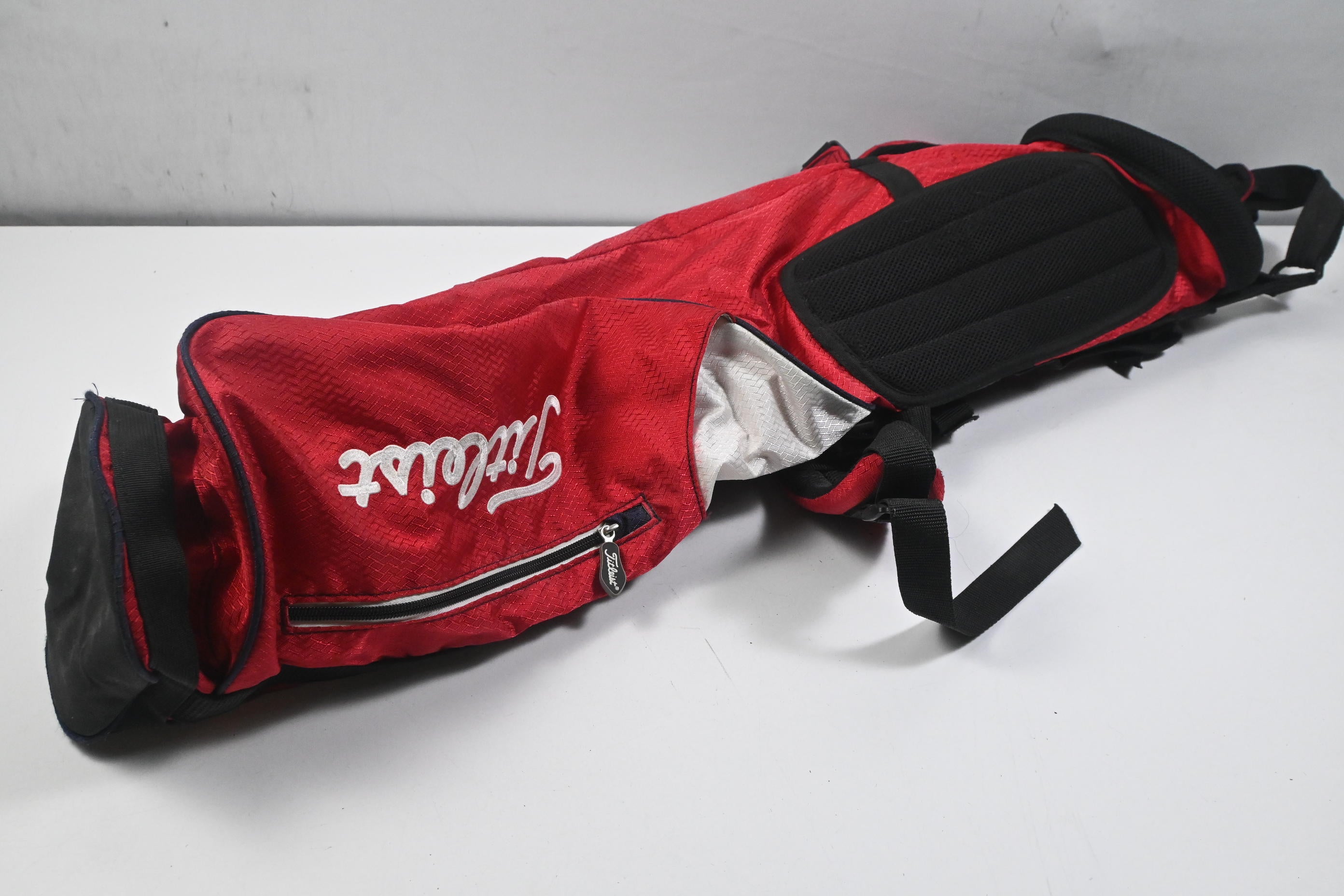Titleist Pencil Bag / 2-Way Divider / Red & White