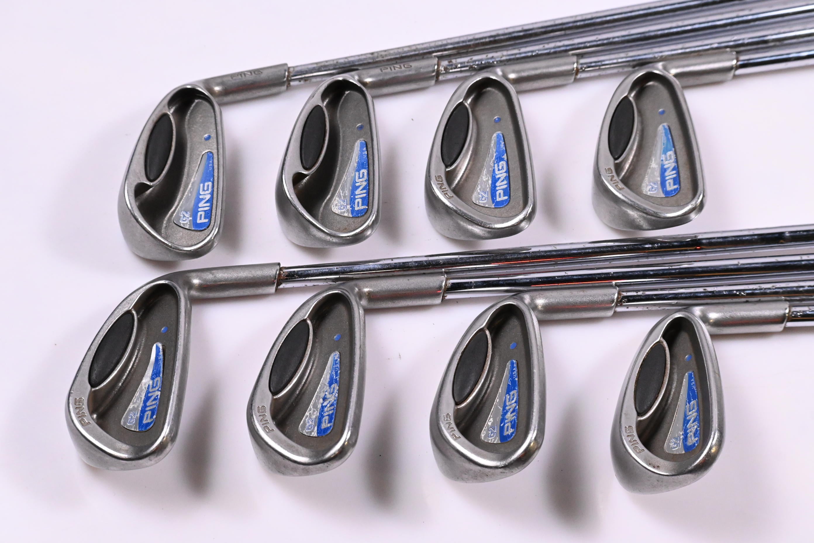 Ping G2 HL Irons / 4-PW+SW / Blue Dot / Regular Flex Steel Shafts