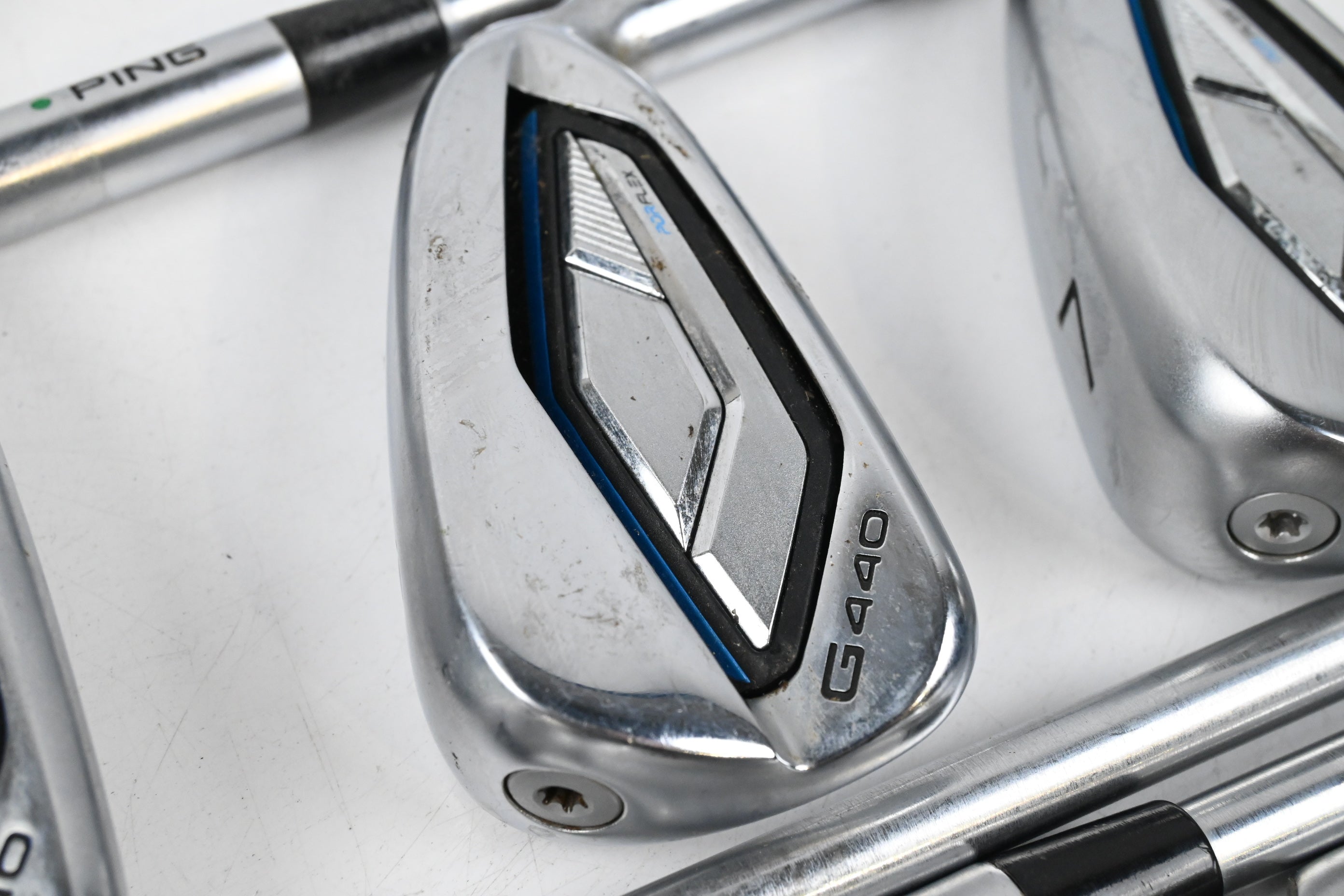Ping G440 Irons / 5-PW+GW / Green Dot / X Flex Project X LS 125 Shafts