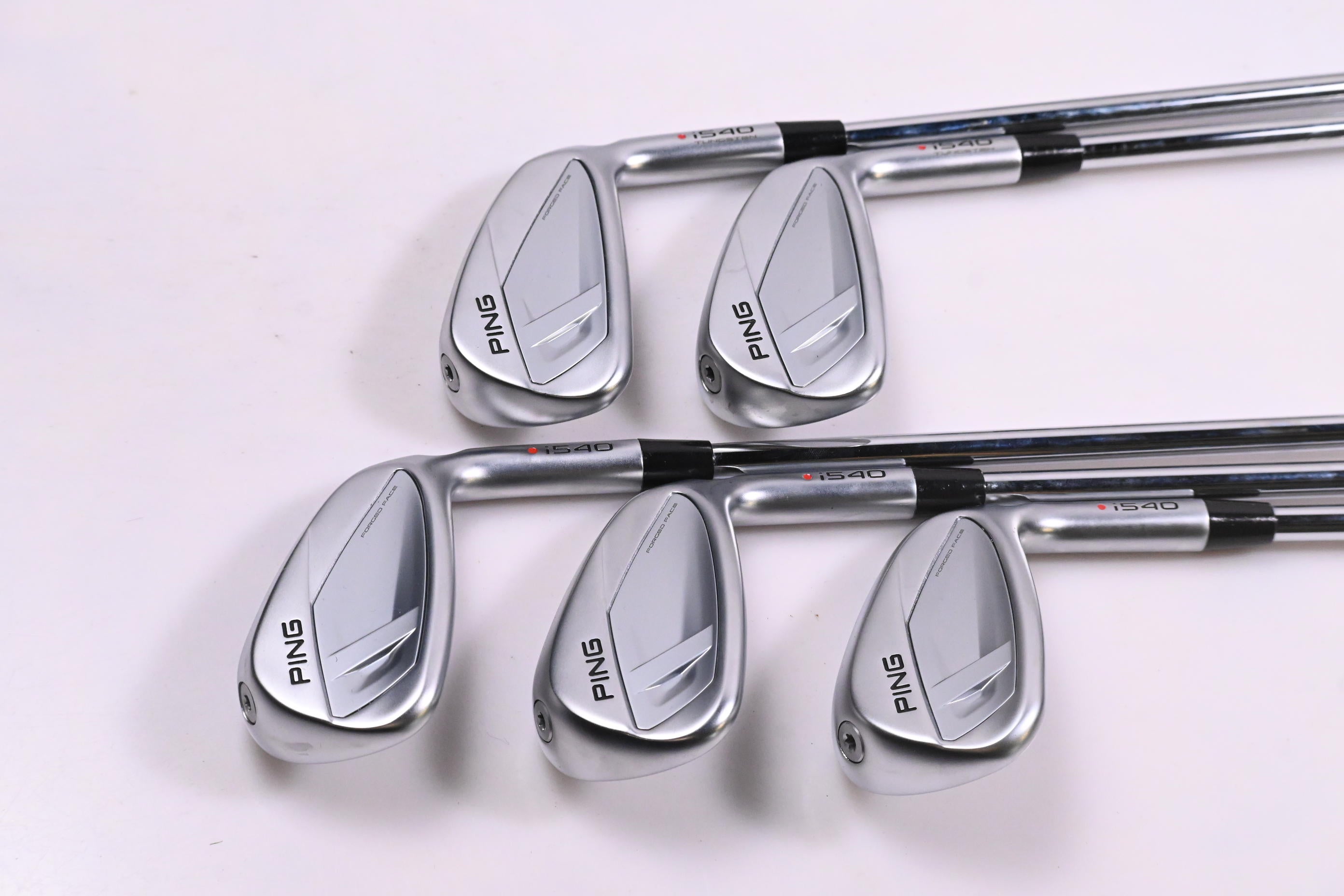 Ping i540 Irons / 6-PW / Red Dot / Regular Flex Ping AWT 3.0 Shafts