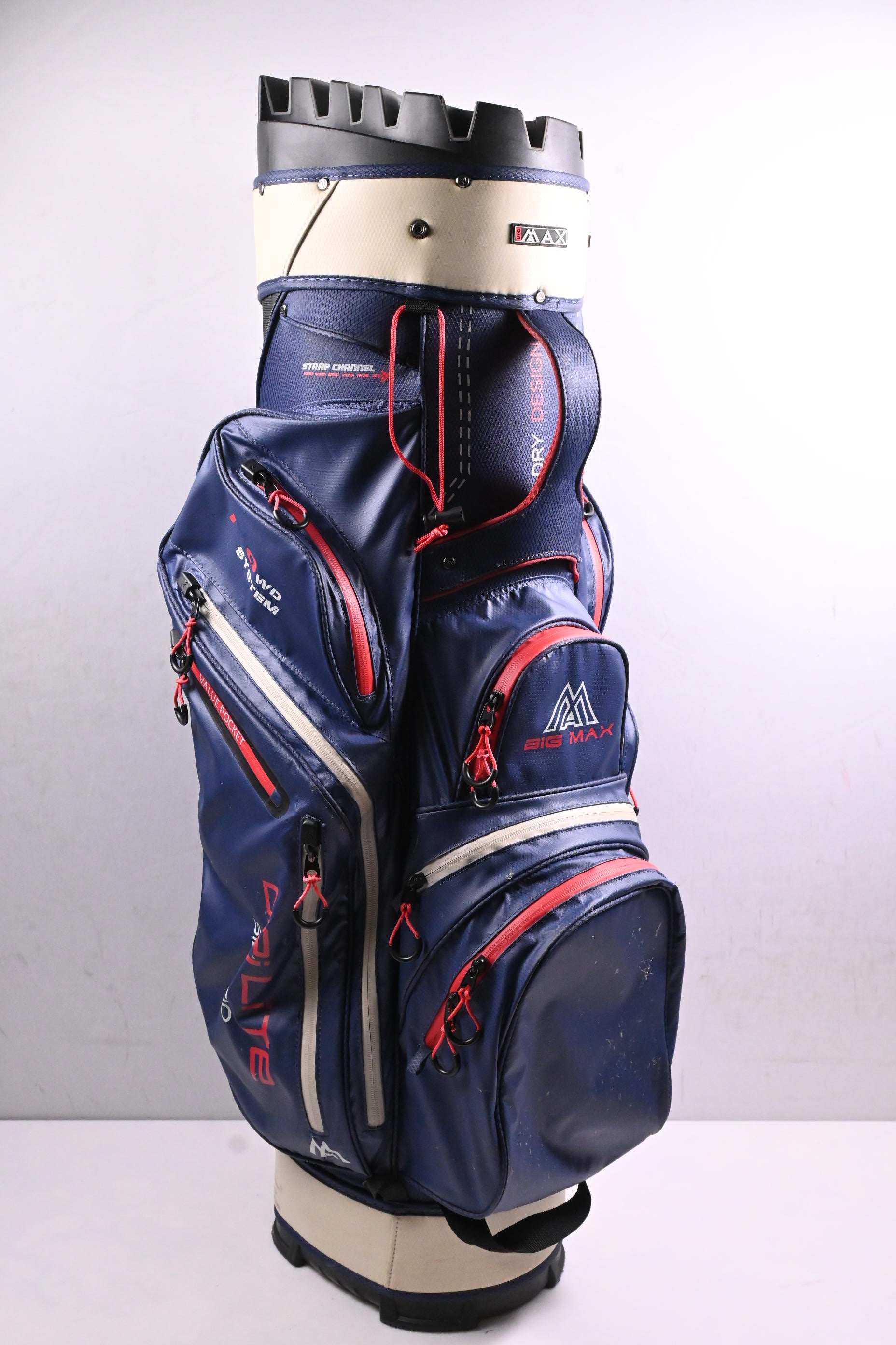 Big Max 14.0 WD System Cart Bag / 14-Way Divider / Blue, White