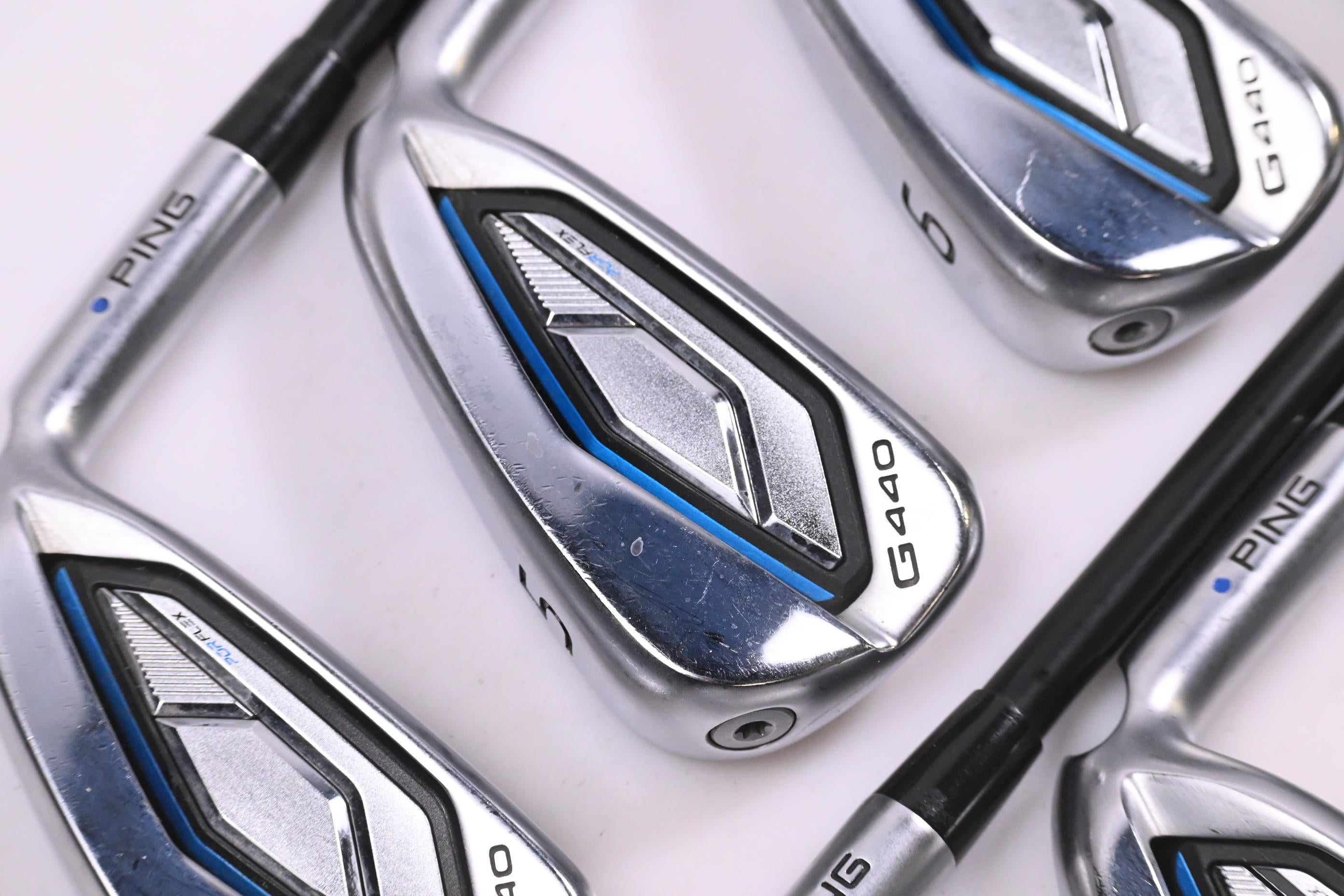 Ping G440 Irons / 4-PW+56° / Blue Dot / Senior Flex Ping Alta CB Blue Shafts
