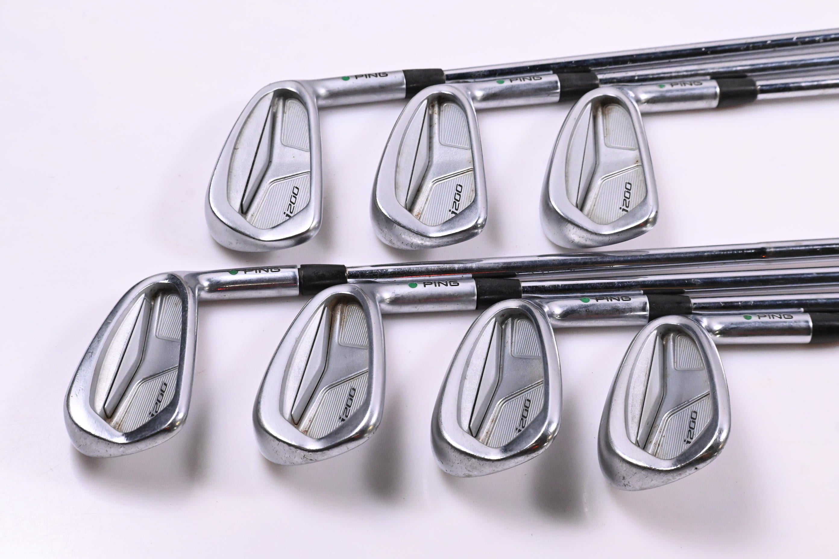 Ping i200 Irons / 4-PW / Green Dot / Stiff Flex Dynamic Gold S300 Shafts
