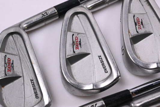 Mizuno T-Zoid O/S Irons / 3-9i+SW / Regular Flex Dynalite Gold R300 Shafts