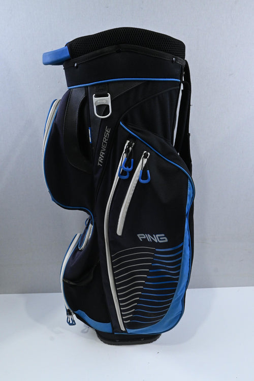 Ping Traverse Cart Bag / 14-Way / Black, Blue