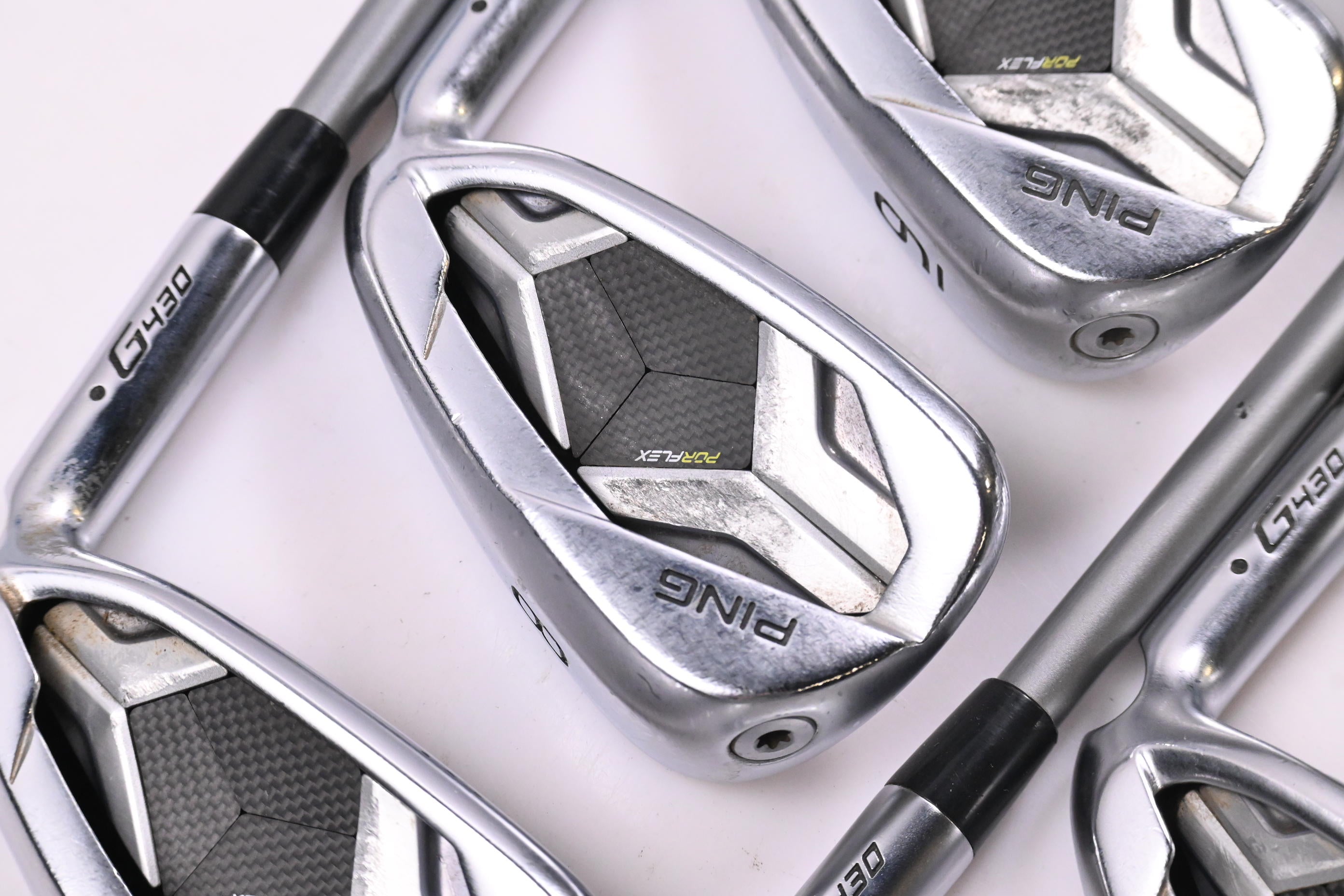 Ping G430 Irons / 6-PW+50°+54° / Green Dot / Senior Flex Ping Alta Quick 45