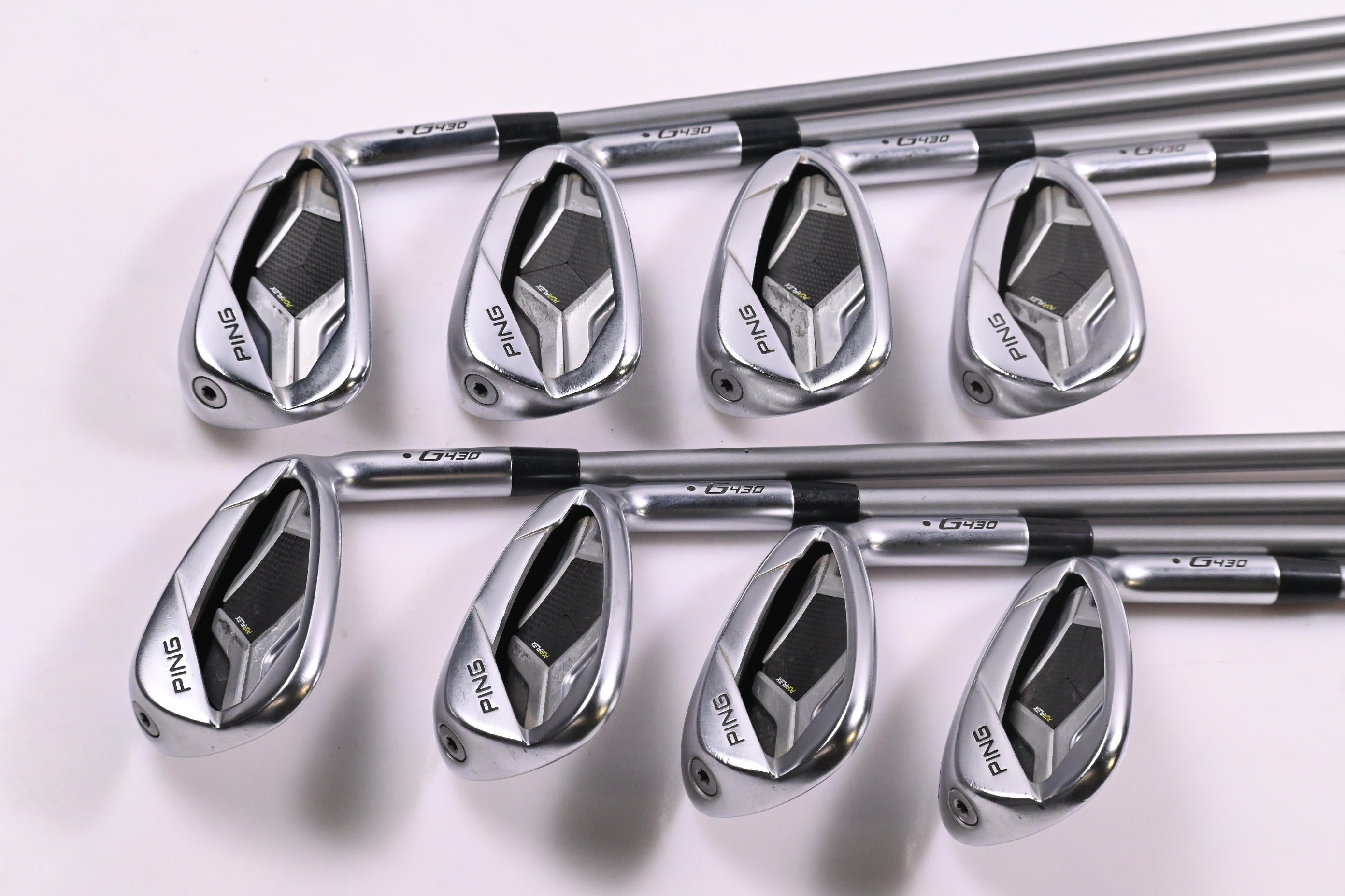 Ping G430 Irons / 6-PW+50°+54° / Green Dot / Senior Flex Ping Alta Quick 45