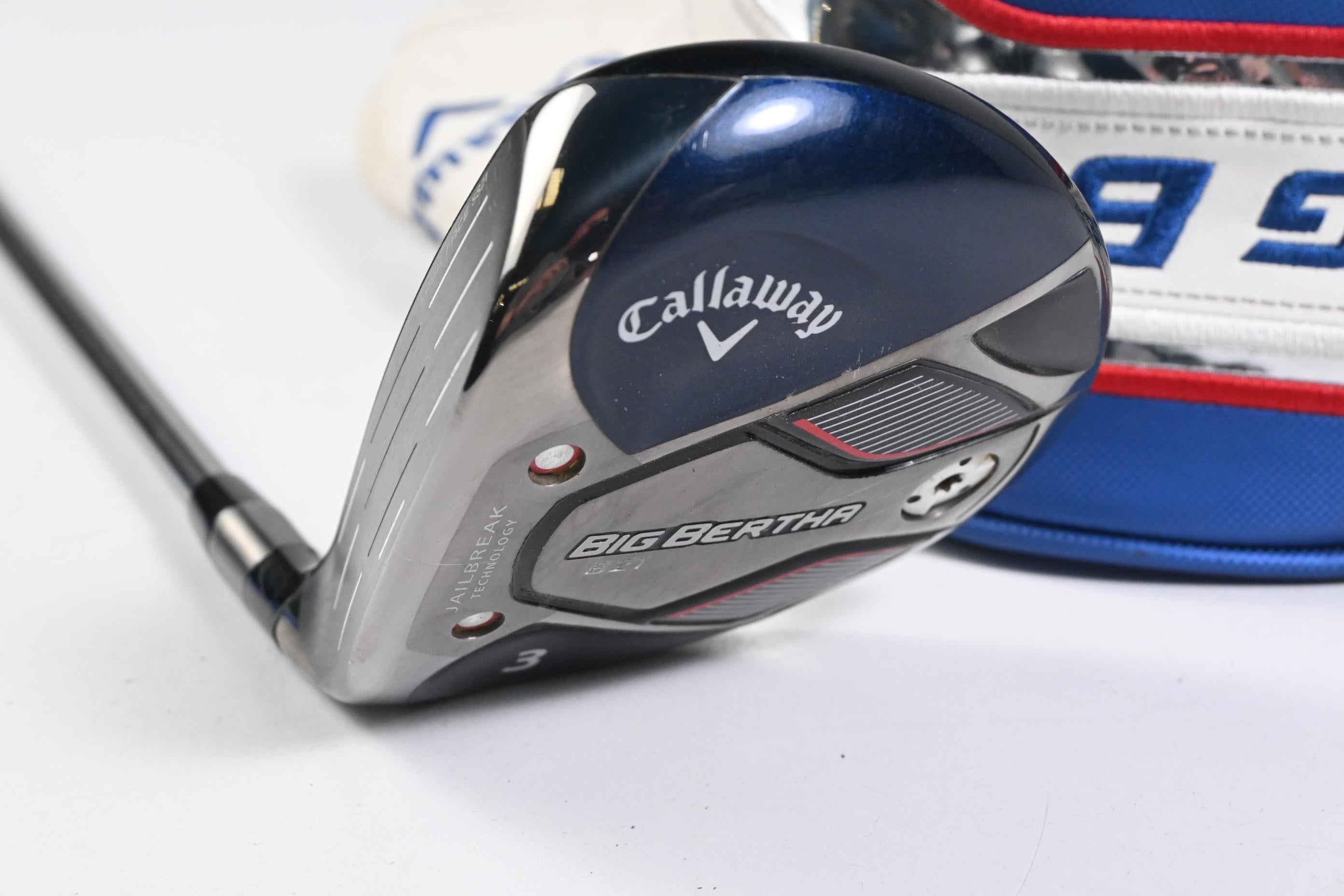 Left Hand Callaway Big Bertha B21 #3 Wood / 15 Degree / Stiff Flex RCH 75 Shaft