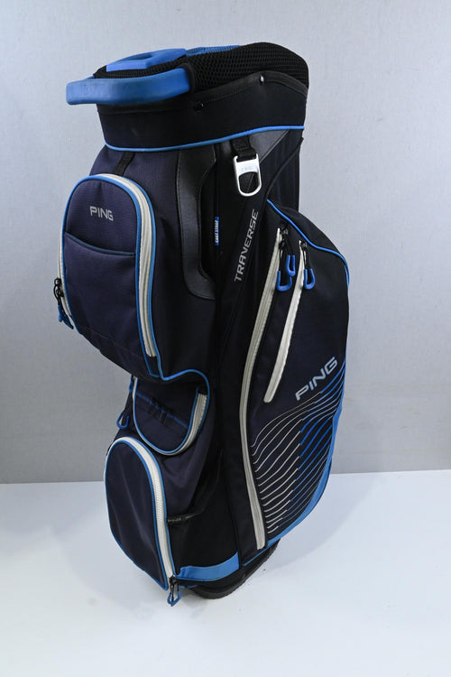 Ping Traverse Cart Bag / 14-Way / Black, Blue