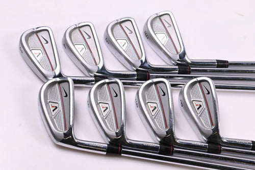 Left Hand Nike VR Full Cavity Irons / 3-PW / Stiff Flex Dynamic Gold S300 Shafts