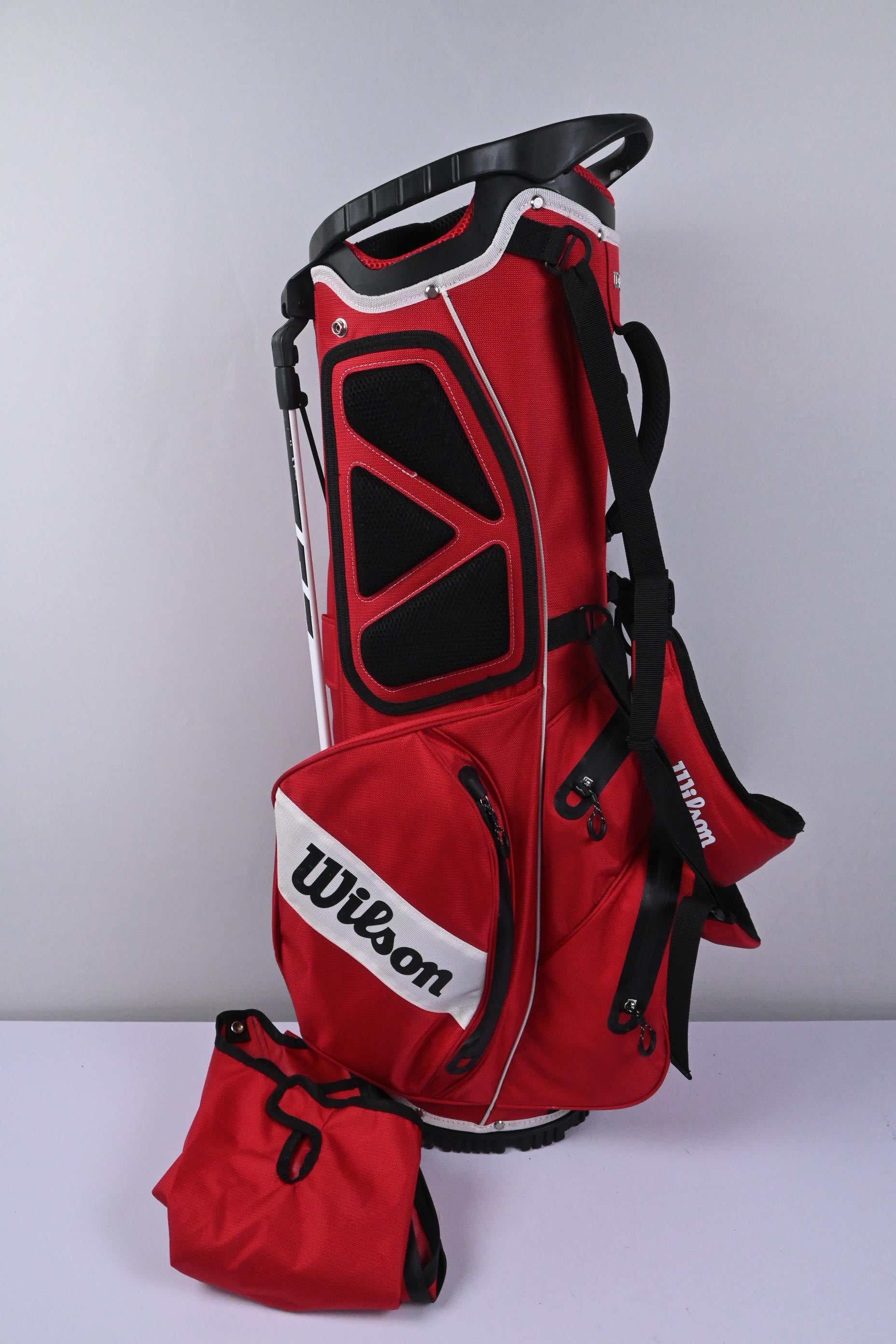 Wilson Stand Bag / 5-Way Divider / Red, Black & White