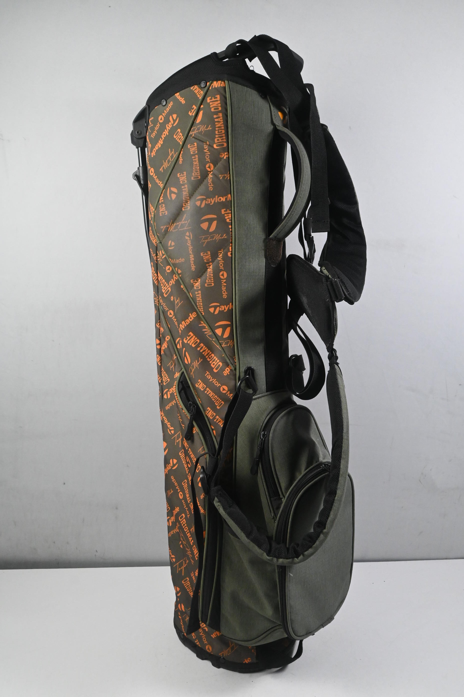 Taylormade 'Original One' Stand Bag / 3-Way Divider / Green & Orange