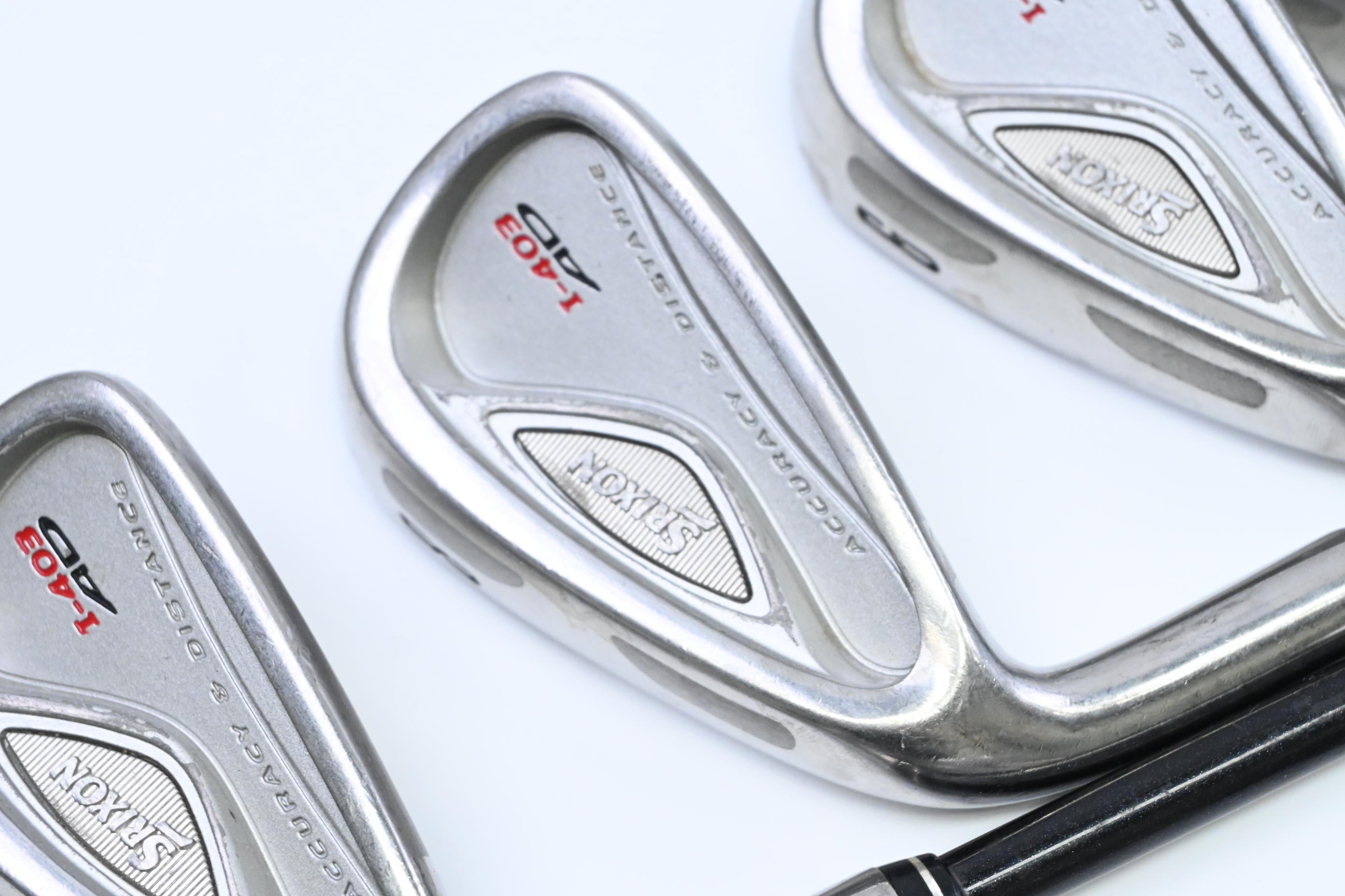 Left Hand Srixon I-403 AD Irons / 3-PW / Regular Flex Srixon SV-3000 62 Shafts