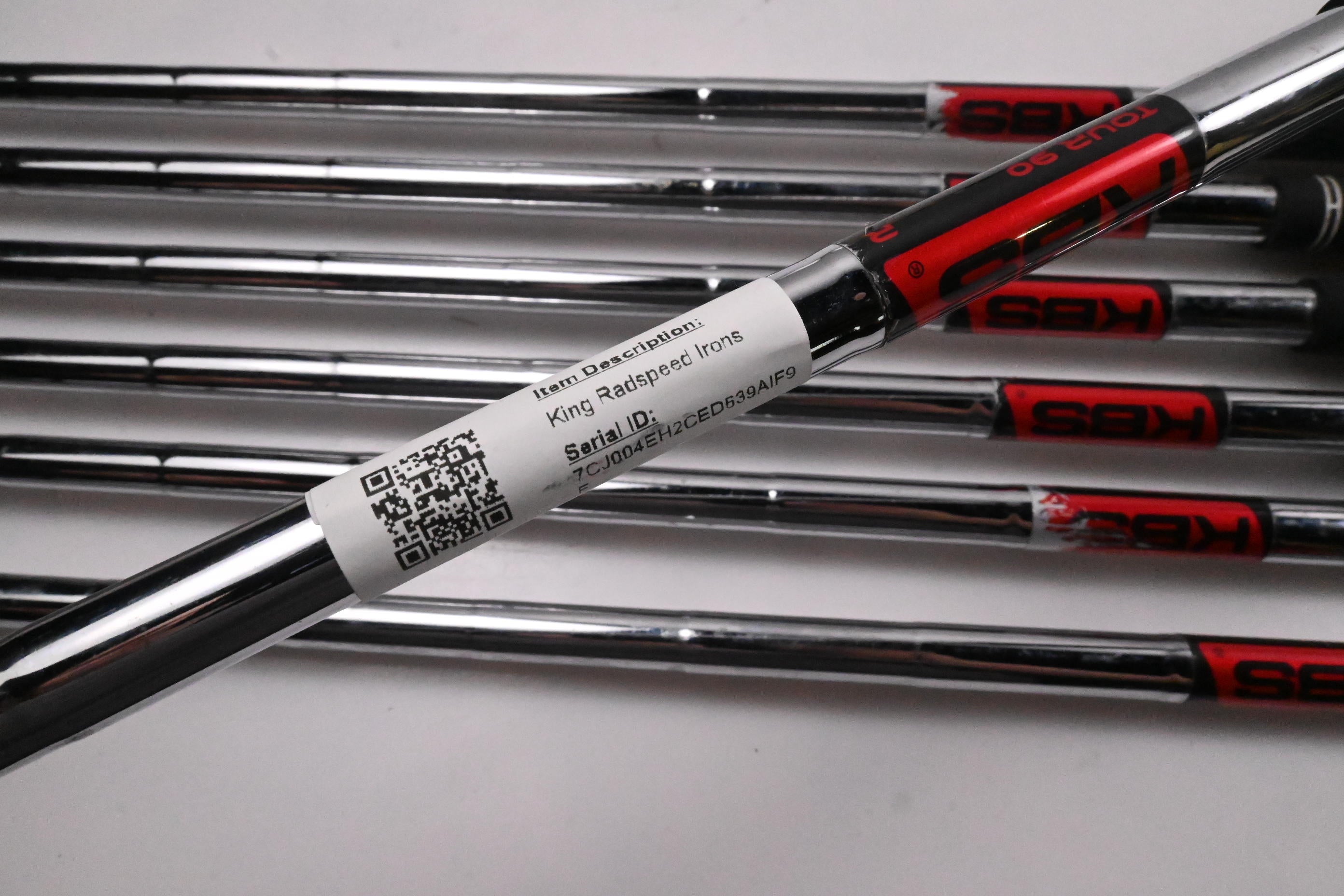 Cobra King Radspeed Irons / 5-PW+GW / Regular Flex KBS Tour 90 Shafts