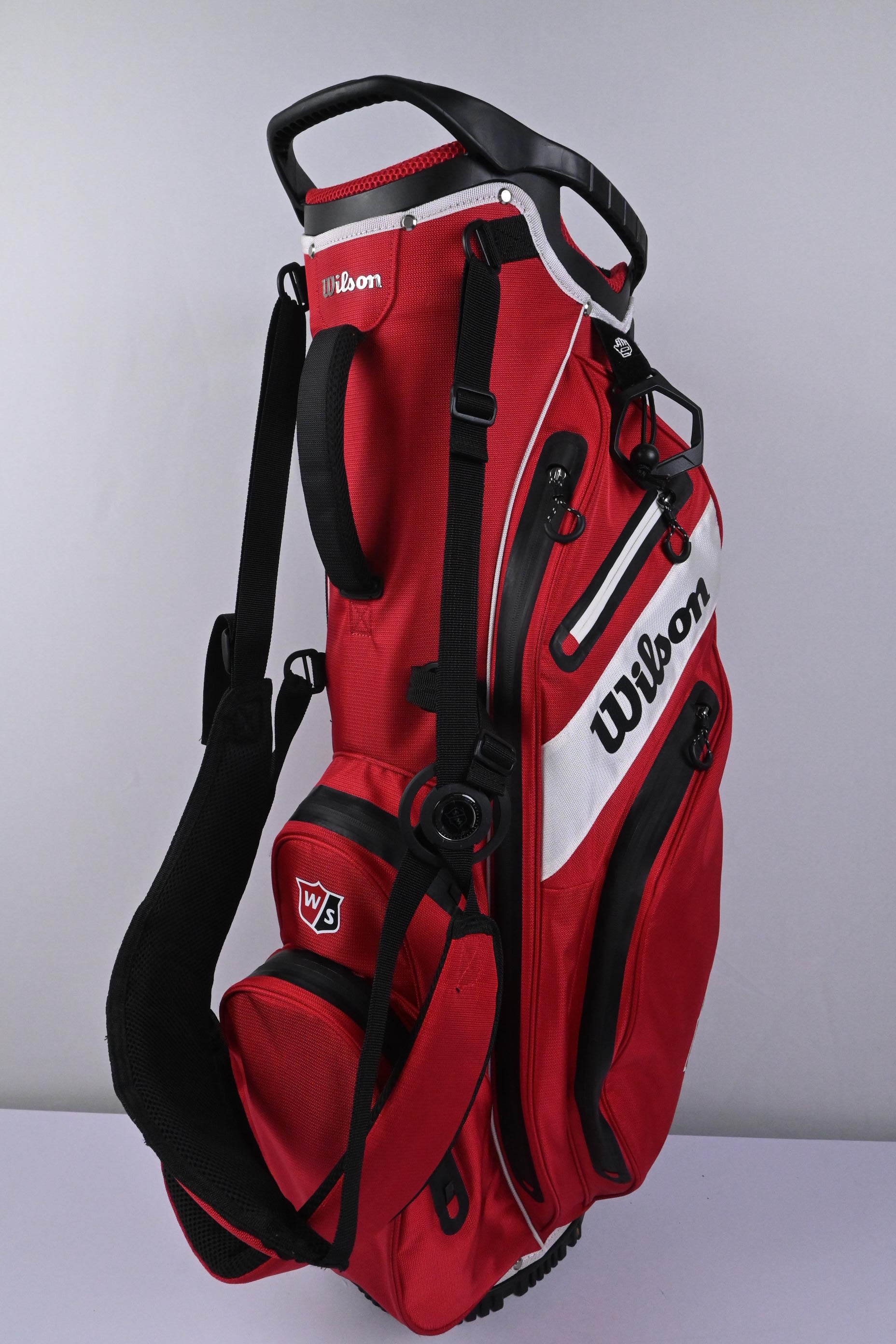 Wilson Stand Bag / 5-Way Divider / Red, Black & White