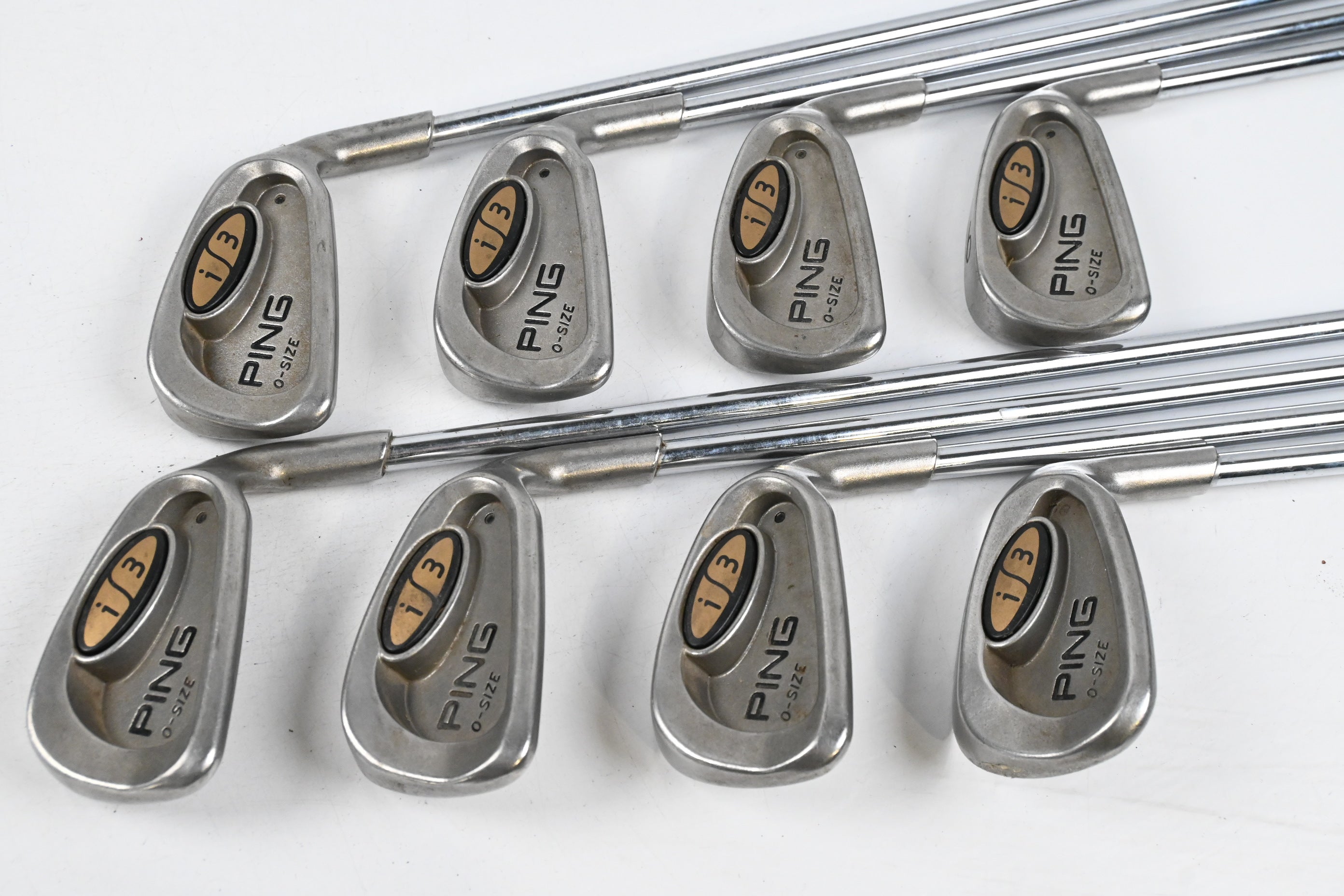 Ping i3 O-Size Irons / 3-9i+SW / Black Dot / Regular Flex Cushin JZ Shafts