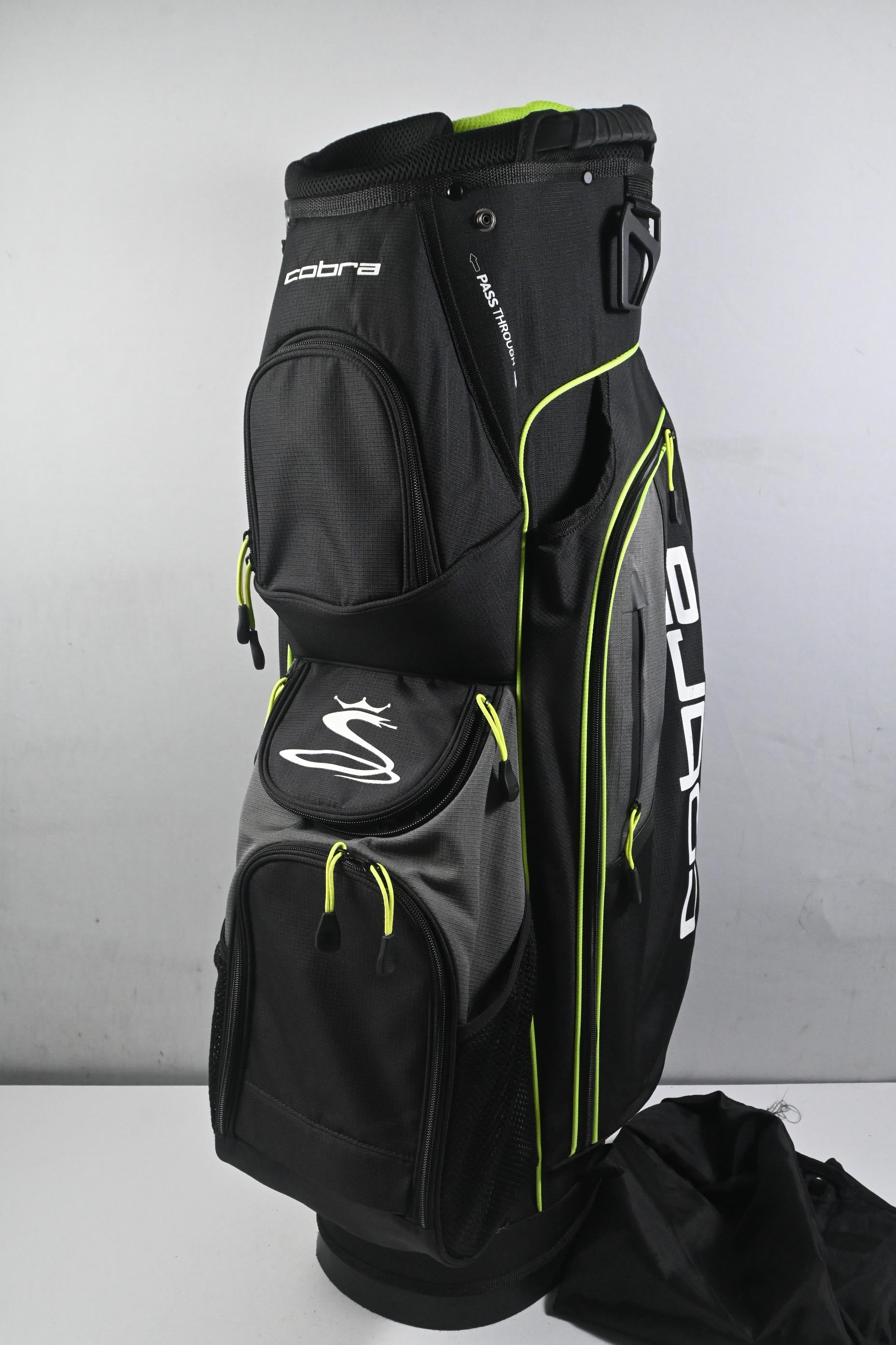 Cobra Cart Bag / 14-Way Divider / Black & Green