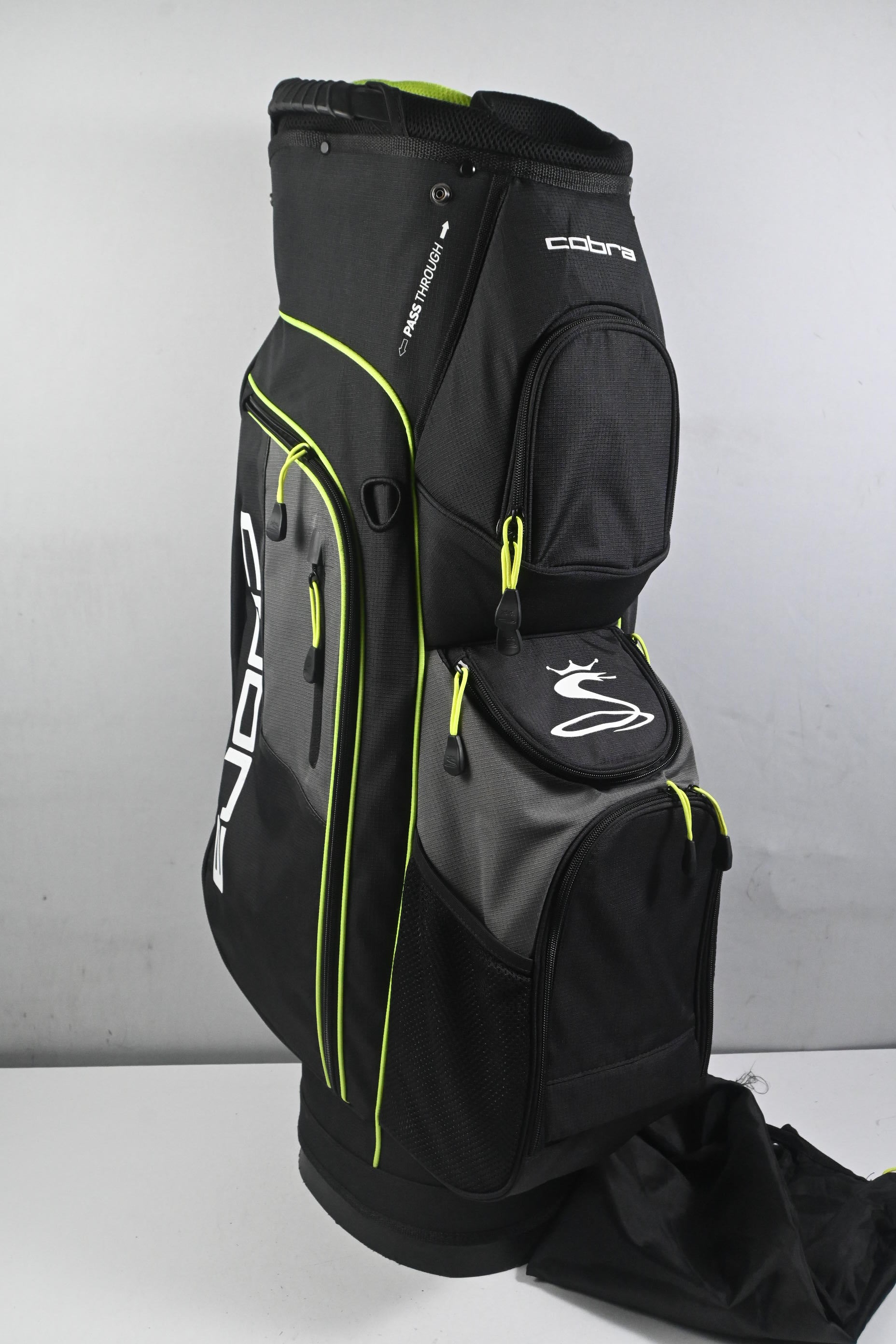 Cobra Cart Bag / 14-Way Divider / Black & Green