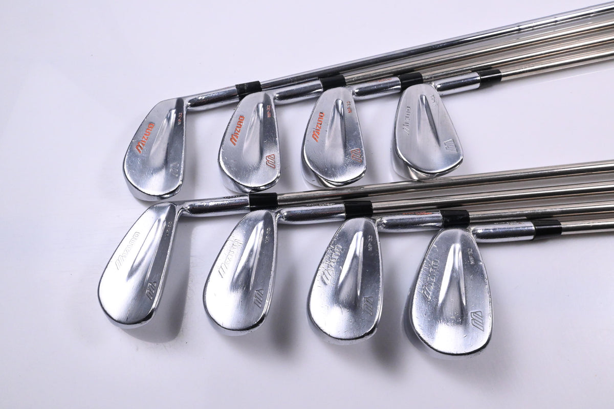 Mizuno MP-32 Irons / 3-PW / Stiff Flex Black Gold Shafts