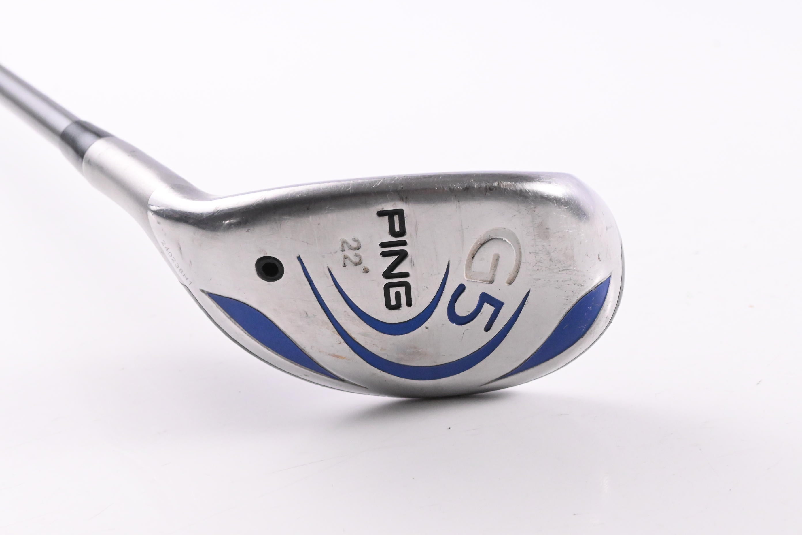 Left Hand Ping G5 #4 Hybrid / 22 Degree / Stiff Flex Ping TFC 100 Shaft