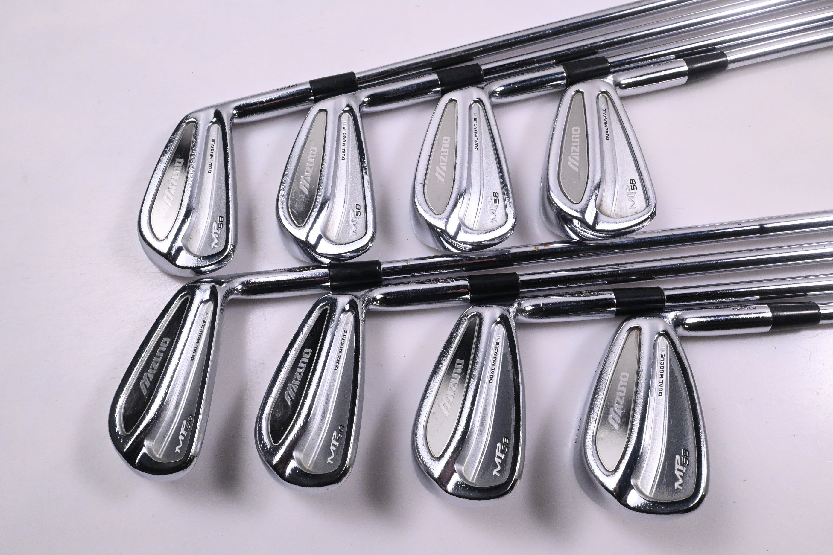 Mizuno MP-58 Irons / 3-PW / Stiff Flex Dynamic Gold S300 Shafts