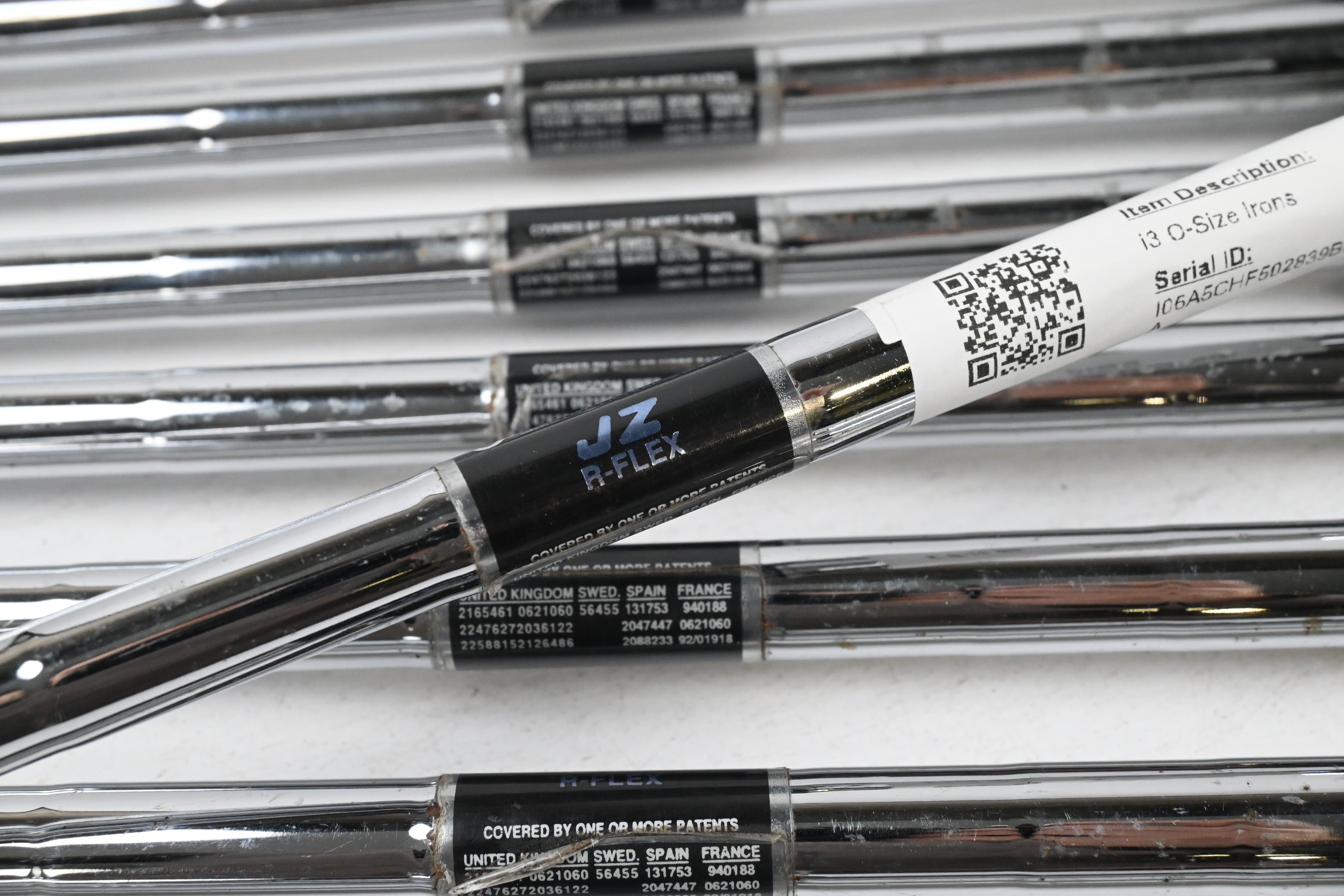 Ping i3 O-Size Irons / 3-9i+SW / Black Dot / Regular Flex Cushin JZ Shafts