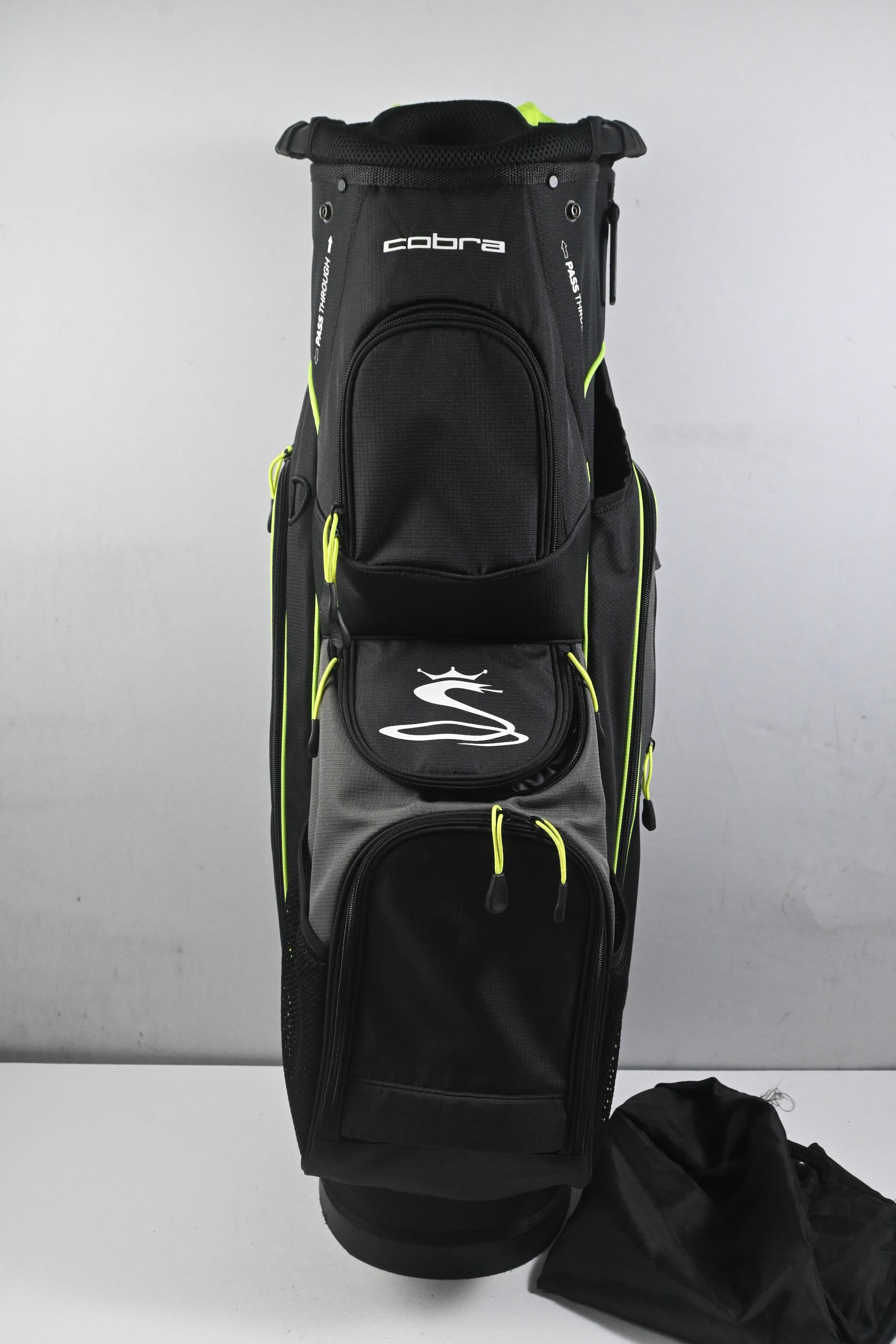 Cobra Cart Bag / 14-Way Divider / Black & Green
