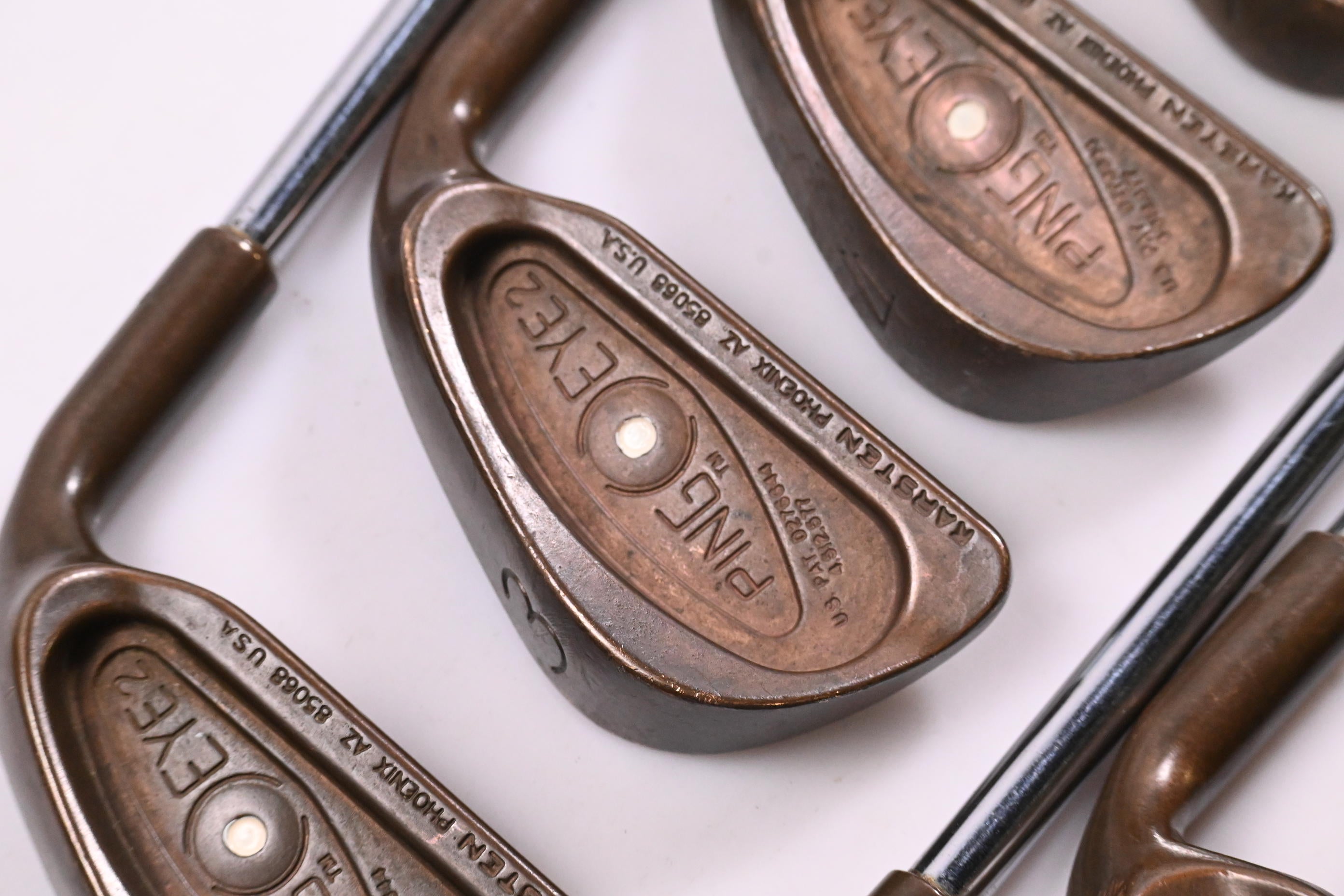 Ping Eye 2 BeCu Irons / 2-PW+SW / White Dot / Stiff Flex Ping Shafts
