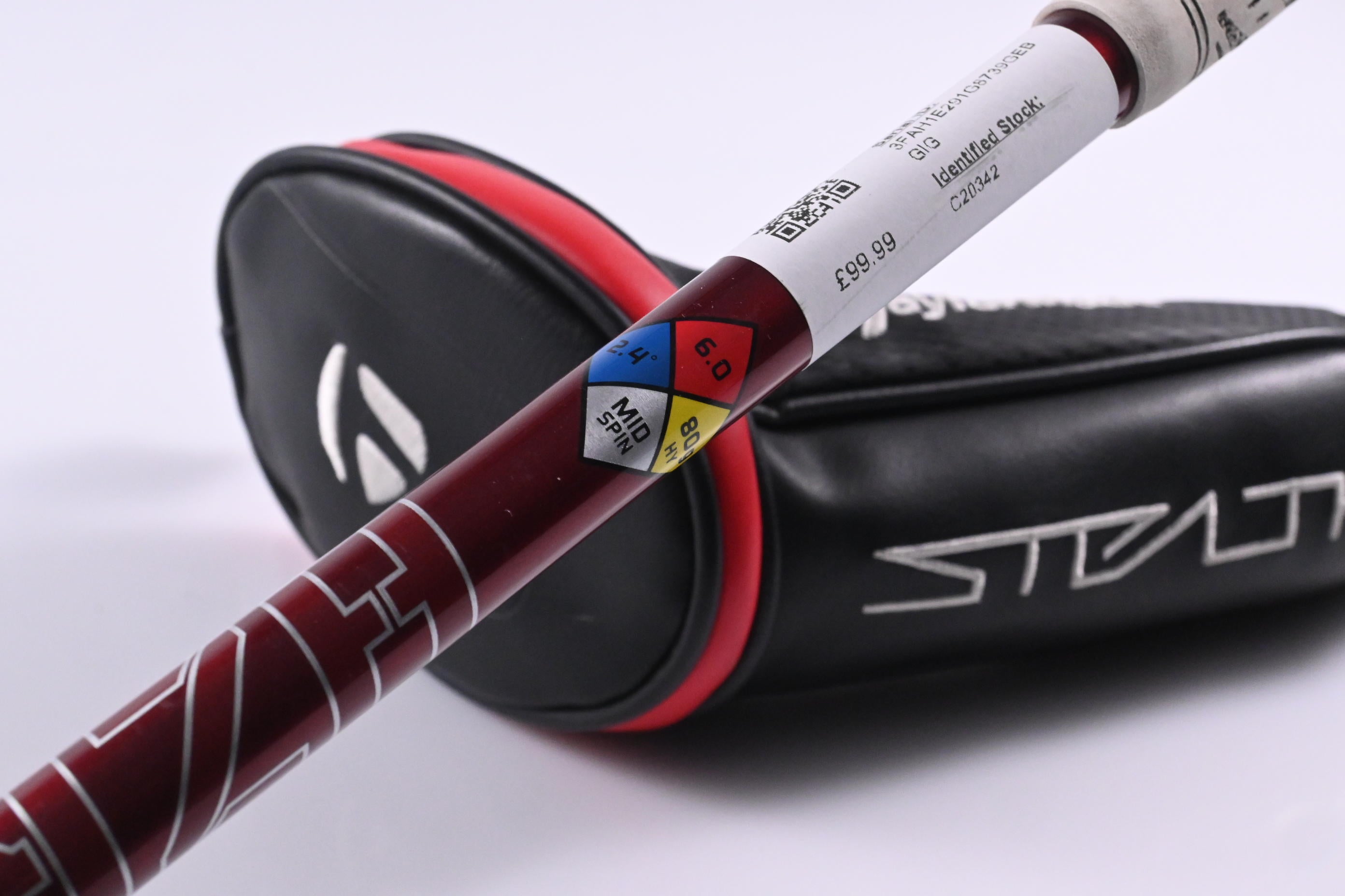 Taylormade Stealth Plus #3 Hybrid / 19.5 Degree / Stiff Flex HZRDUS Smoke RDX Red 80