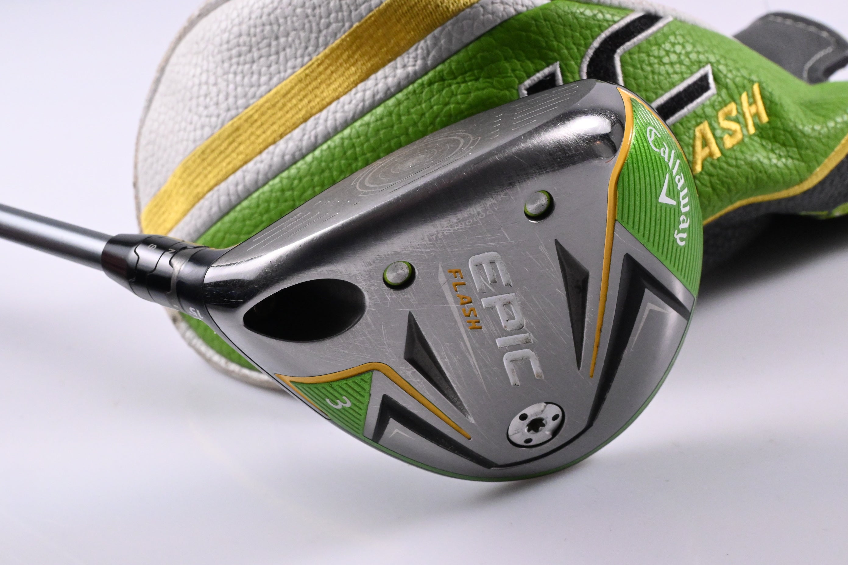 Left Hand Callaway Epic Flash #3 Wood / 15 Degree / Stiff Flex HZRDUS Silver 60