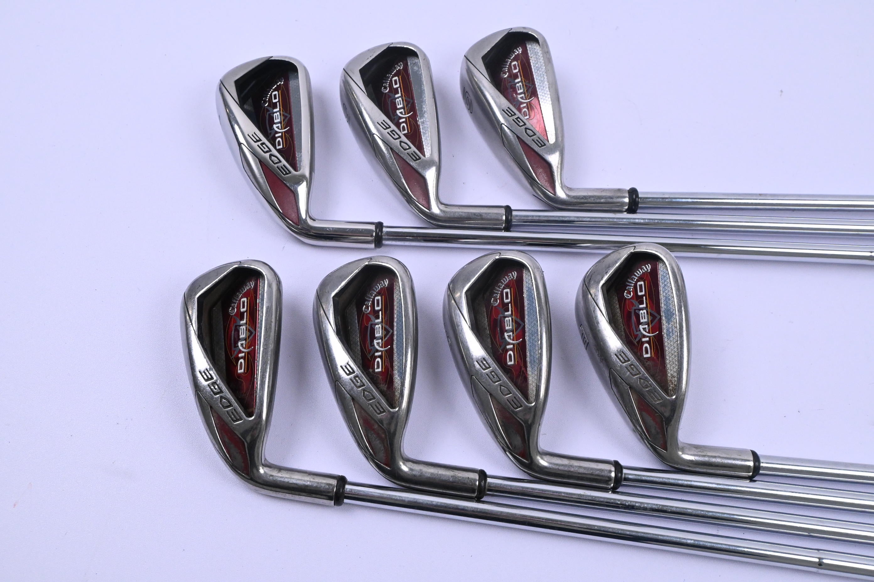 Left Hand Callaway Diablo Edge Irons / 4-PW / Uniflex Callaway Diablo Shafts