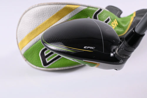 Left Hand Callaway Epic Flash #3 Wood / 15 Degree / Stiff Flex HZRDUS Silver 60