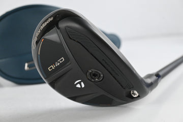 Taylormade Qi4D #4 Hybrid / 22 Degree / Stiff Flex KBS Reax 75 Shaft