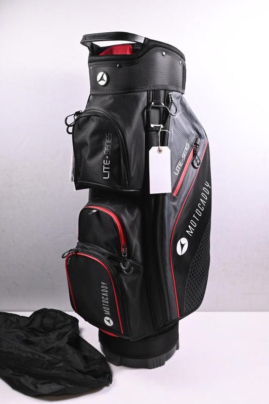 Motocaddy Lite-Series Cart Bag / 14-Way Divider / Black, Grey, Red